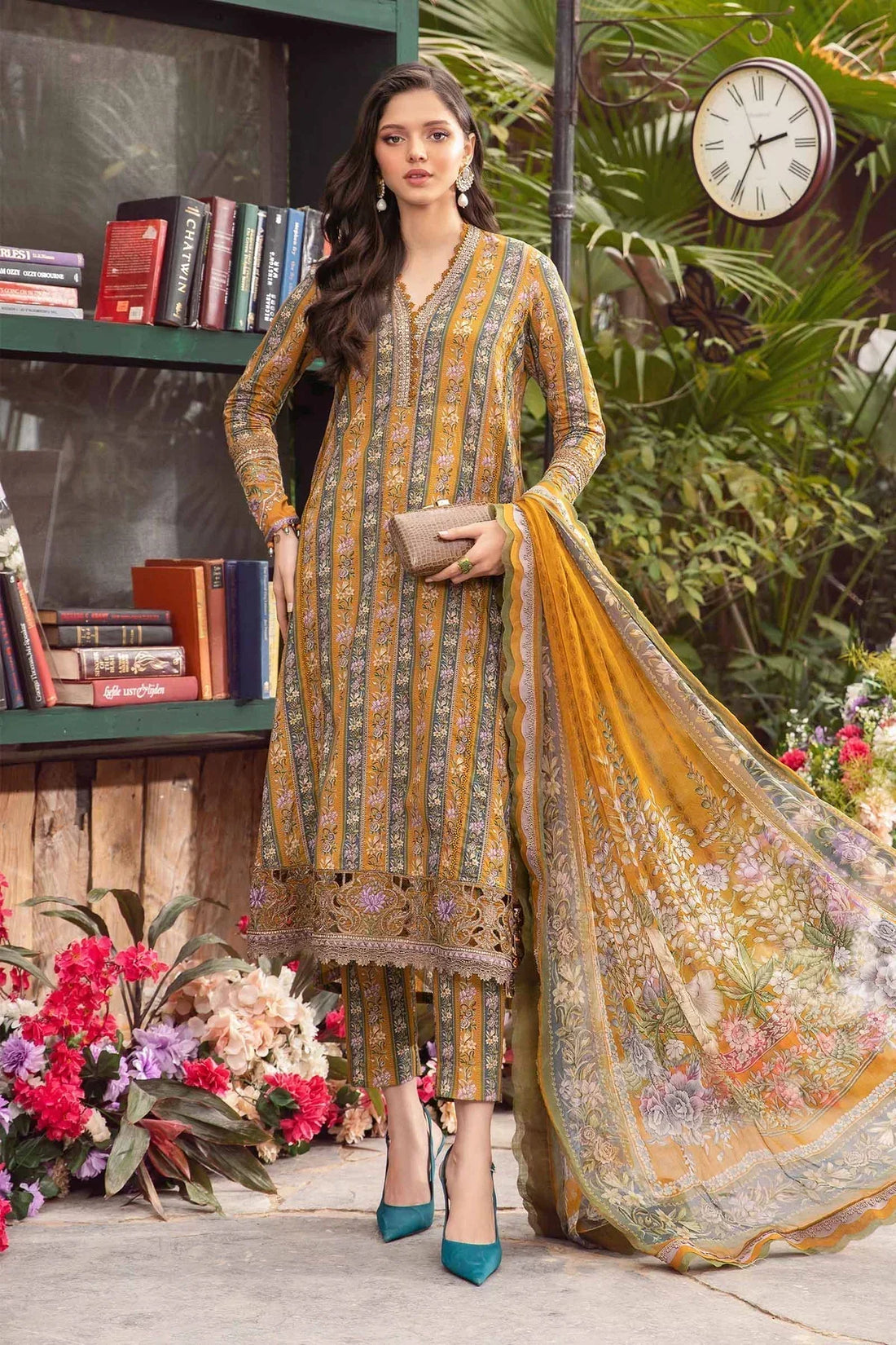 Maria B | M Prints Spring 24 | MPT-2107-A - by - Libasekhas UK - Registered Vendor of : Maria B - 100% Original Designer Dresss