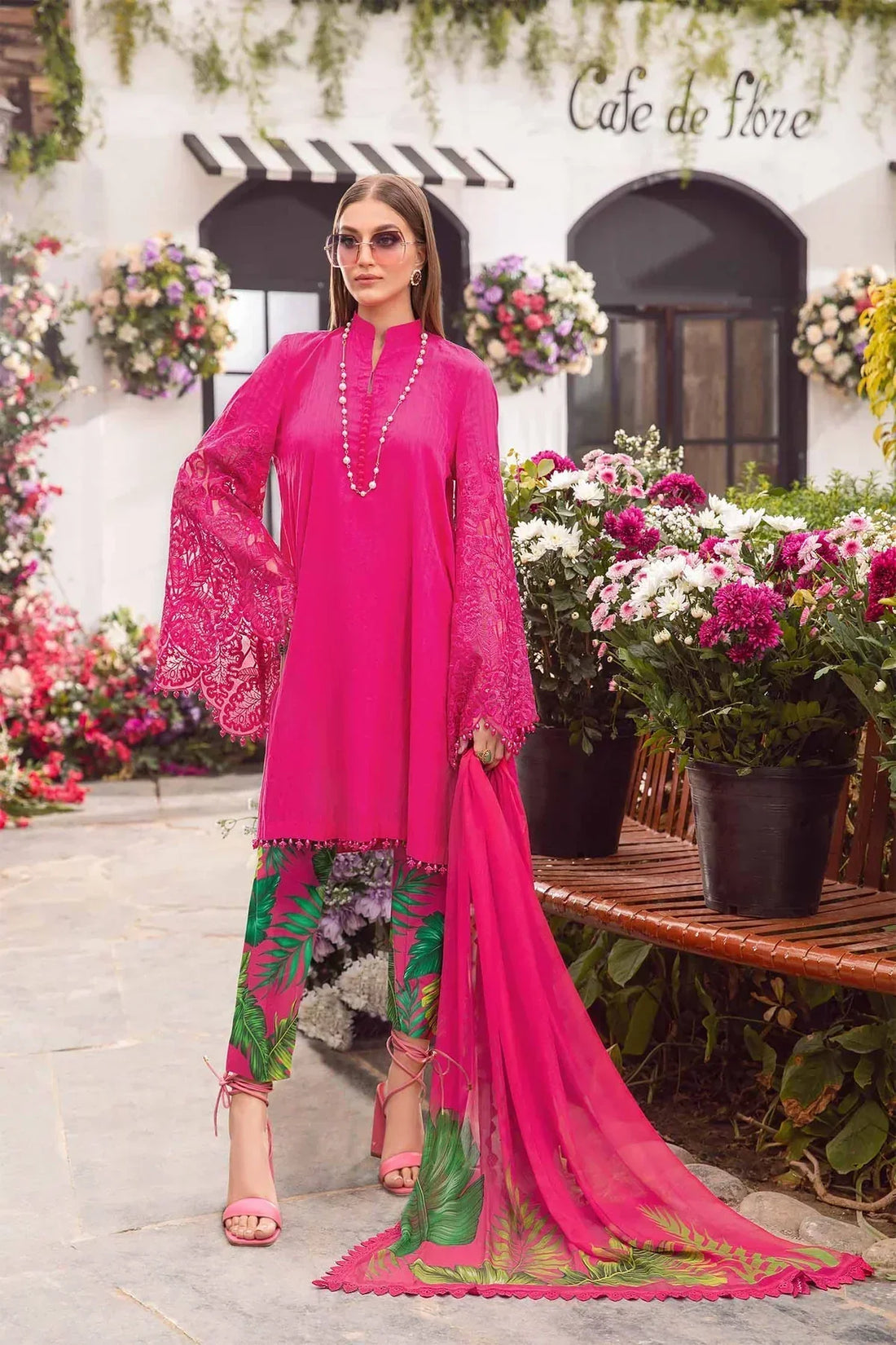 Maria B | M Prints Spring 24 | MPT-2101-B - by - Libasekhas UK - Registered Vendor of : Maria B - 100% Original Designer Dresss