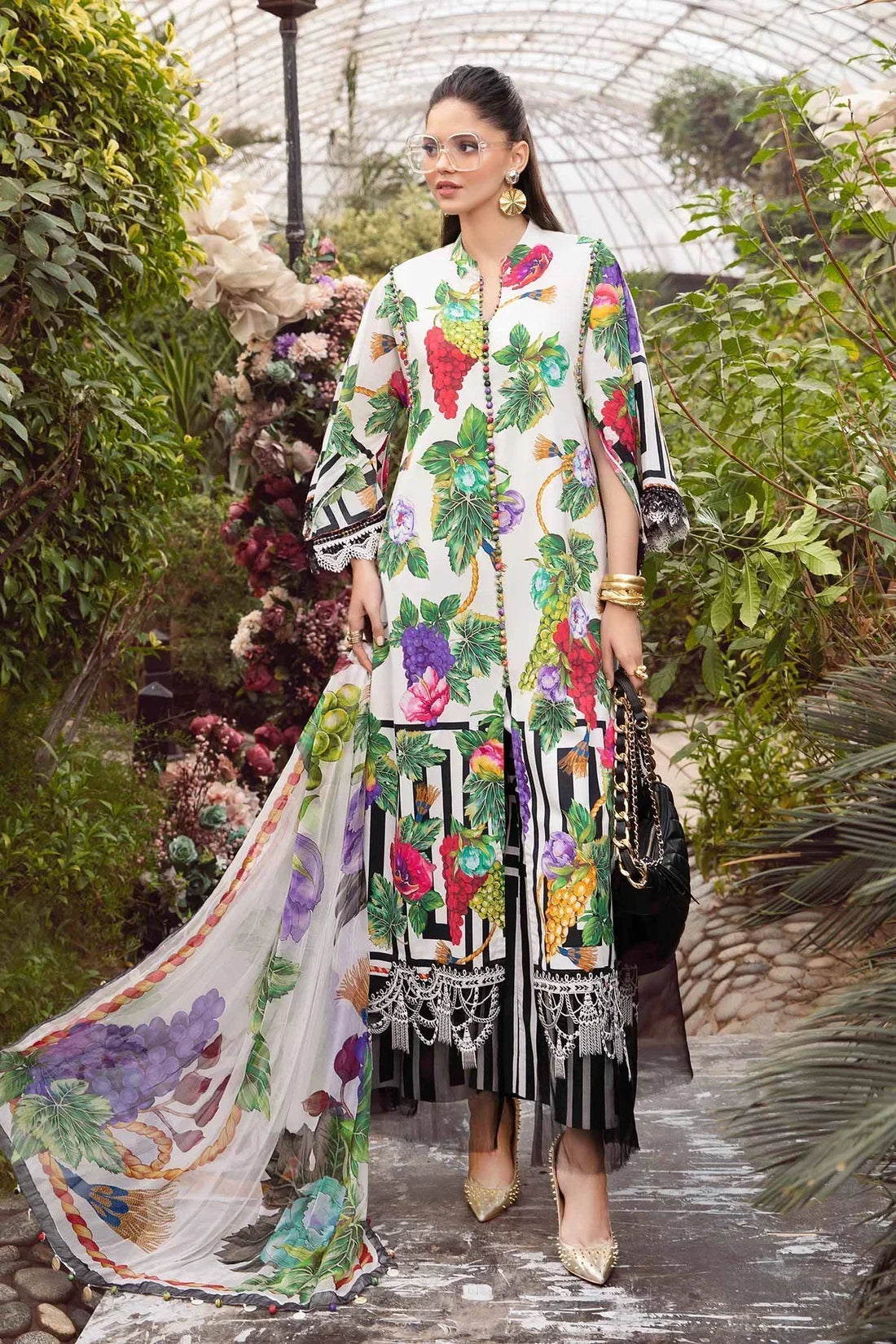 Maria B | M Prints Spring 24 | MPT-2108-A - by - Libasekhas UK - Registered Vendor of : Maria B - 100% Original Designer Dresss
