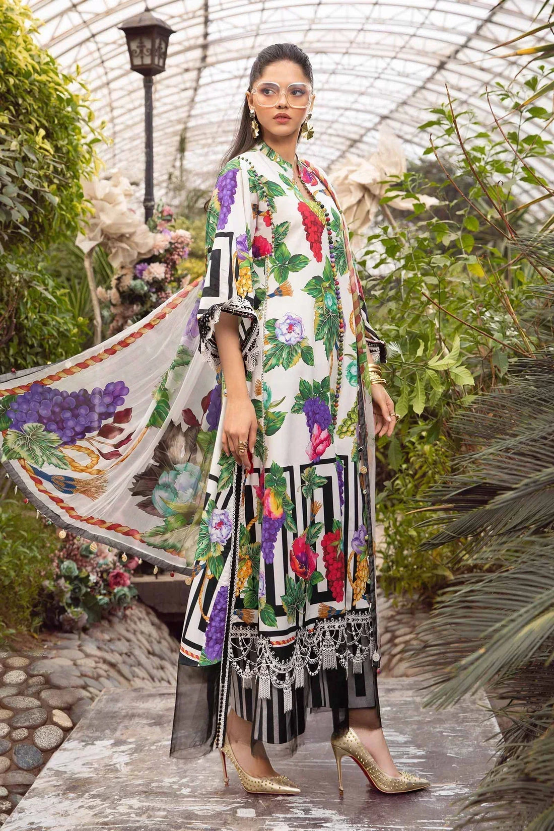 Maria B | M Prints Spring 24 | MPT-2108-A - by - Libasekhas UK - Registered Vendor of : Maria B - 100% Original Designer Dresss