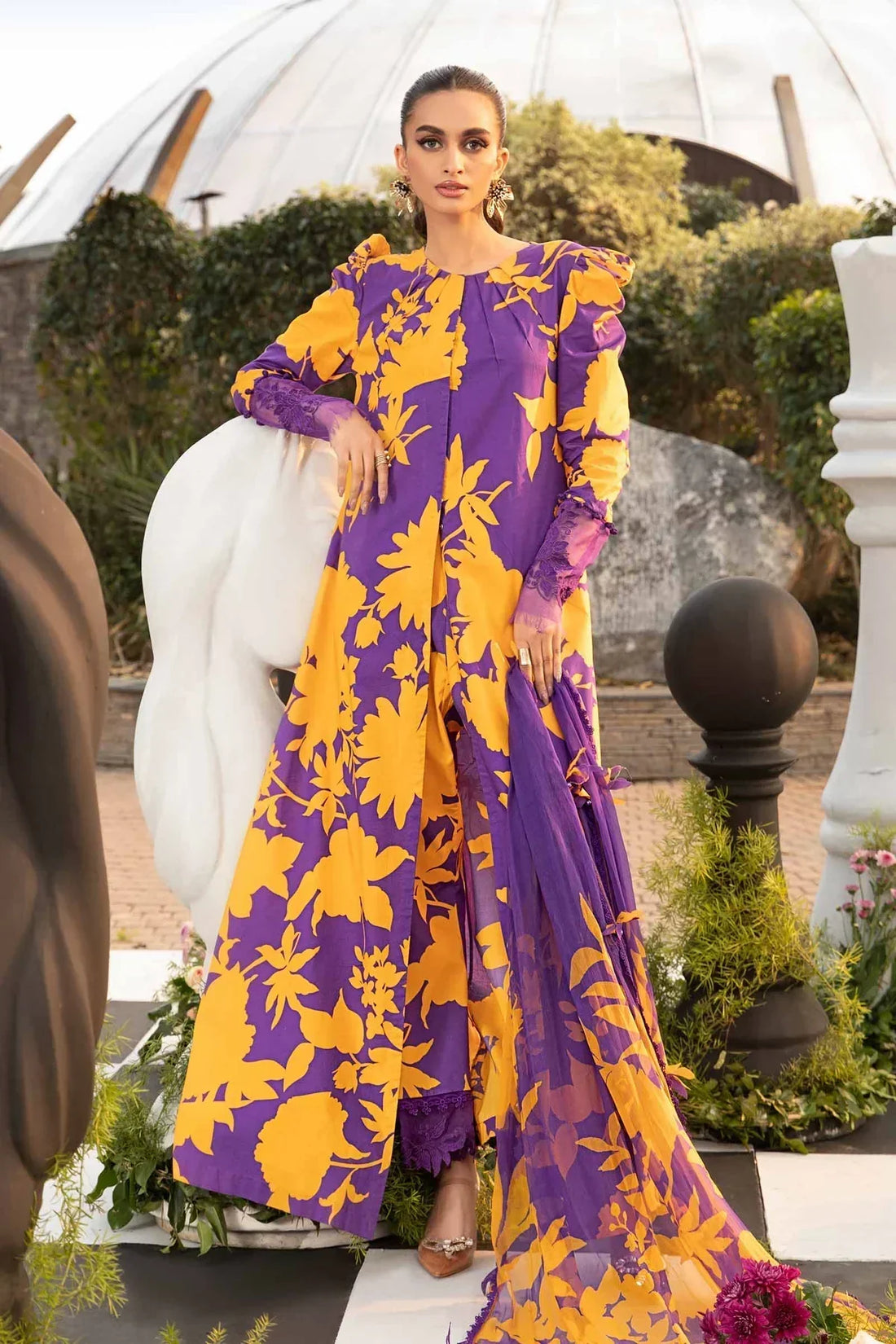 Maria B | M Prints Spring 24 | MPT-2111-A - by - Libasekhas UK - Registered Vendor of : Maria B - 100% Original Designer Dresss