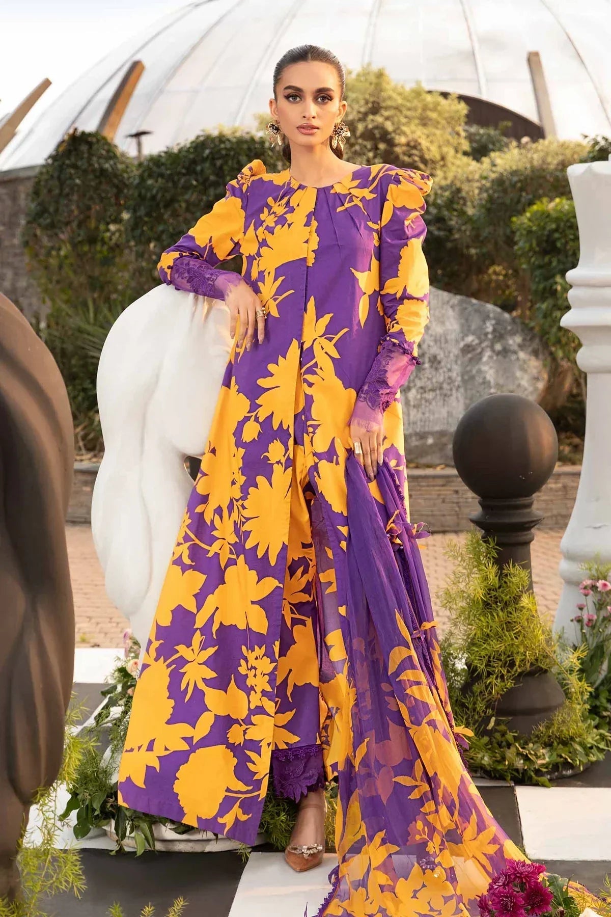 Maria B | M Prints Spring 24 | MPT-2111-A - by - Libasekhas UK - Registered Vendor of : Maria B - 100% Original Designer Dresss