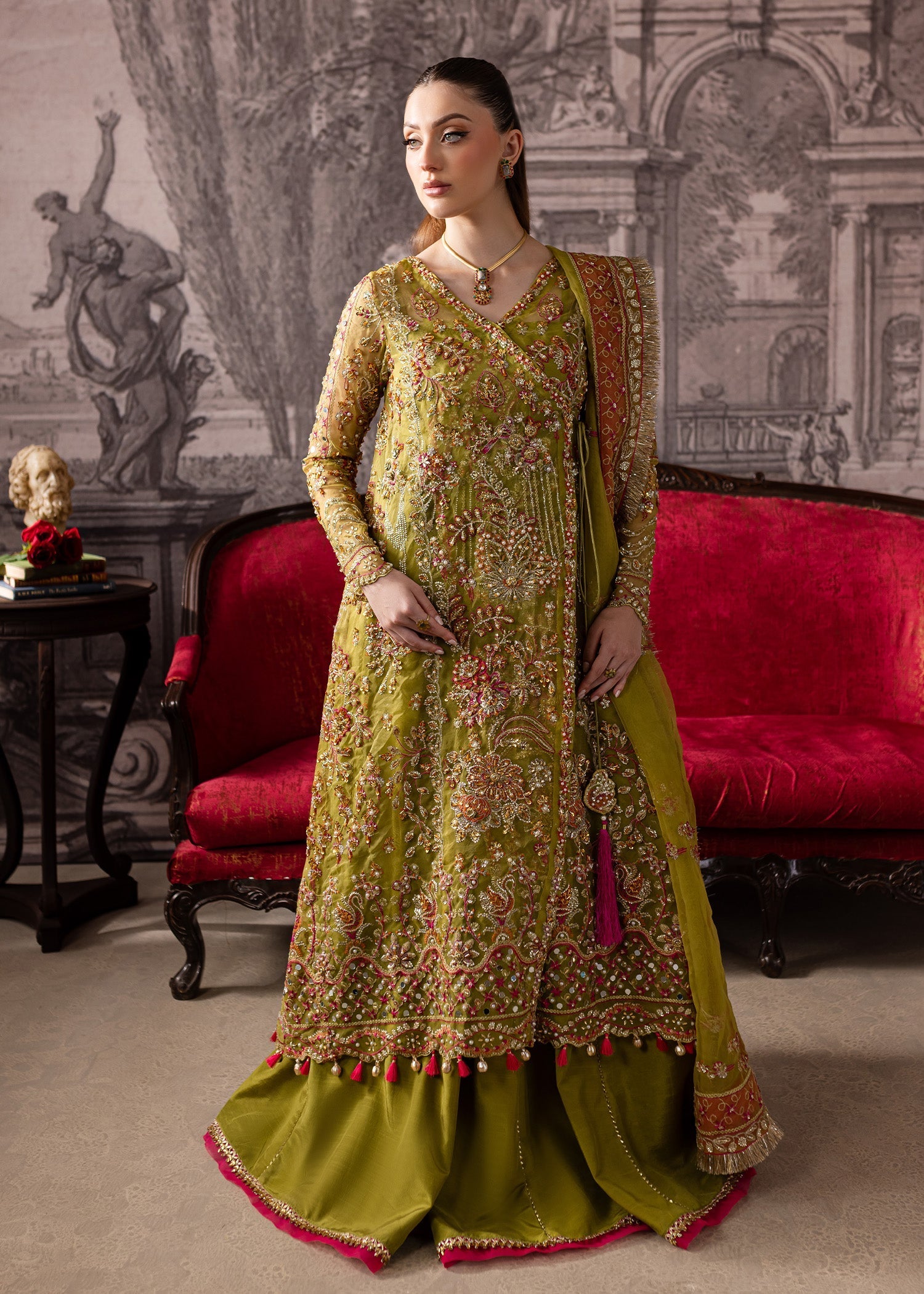 Maria Osama Khan | Mystara Wedding Festive | Noir - by - Libasekhas UK - Registered Vendor of : Maria Osama Khan - 100% Original Designer Dresss
