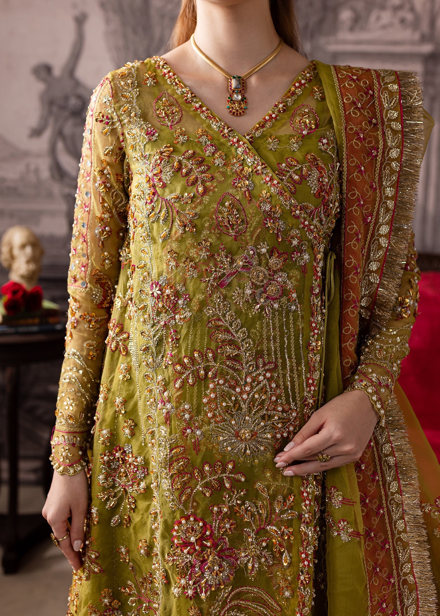 Maria Osama Khan | Mystara Wedding Festive | Noir - by - Libasekhas UK - Registered Vendor of : Maria Osama Khan - 100% Original Designer Dresss