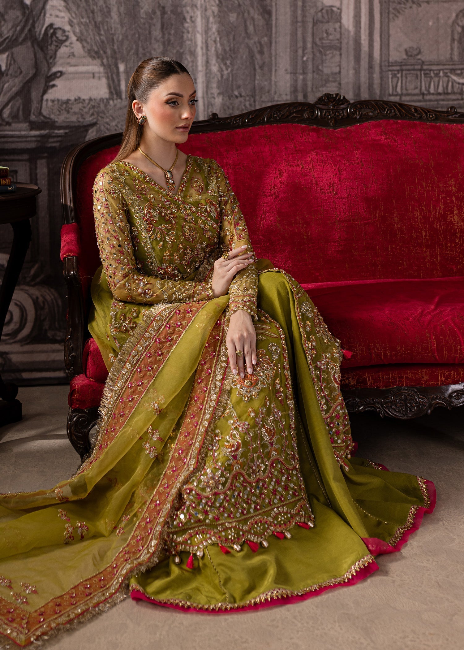 Maria Osama Khan | Mystara Wedding Festive | Noir - by - Libasekhas UK - Registered Vendor of : Maria Osama Khan - 100% Original Designer Dresss