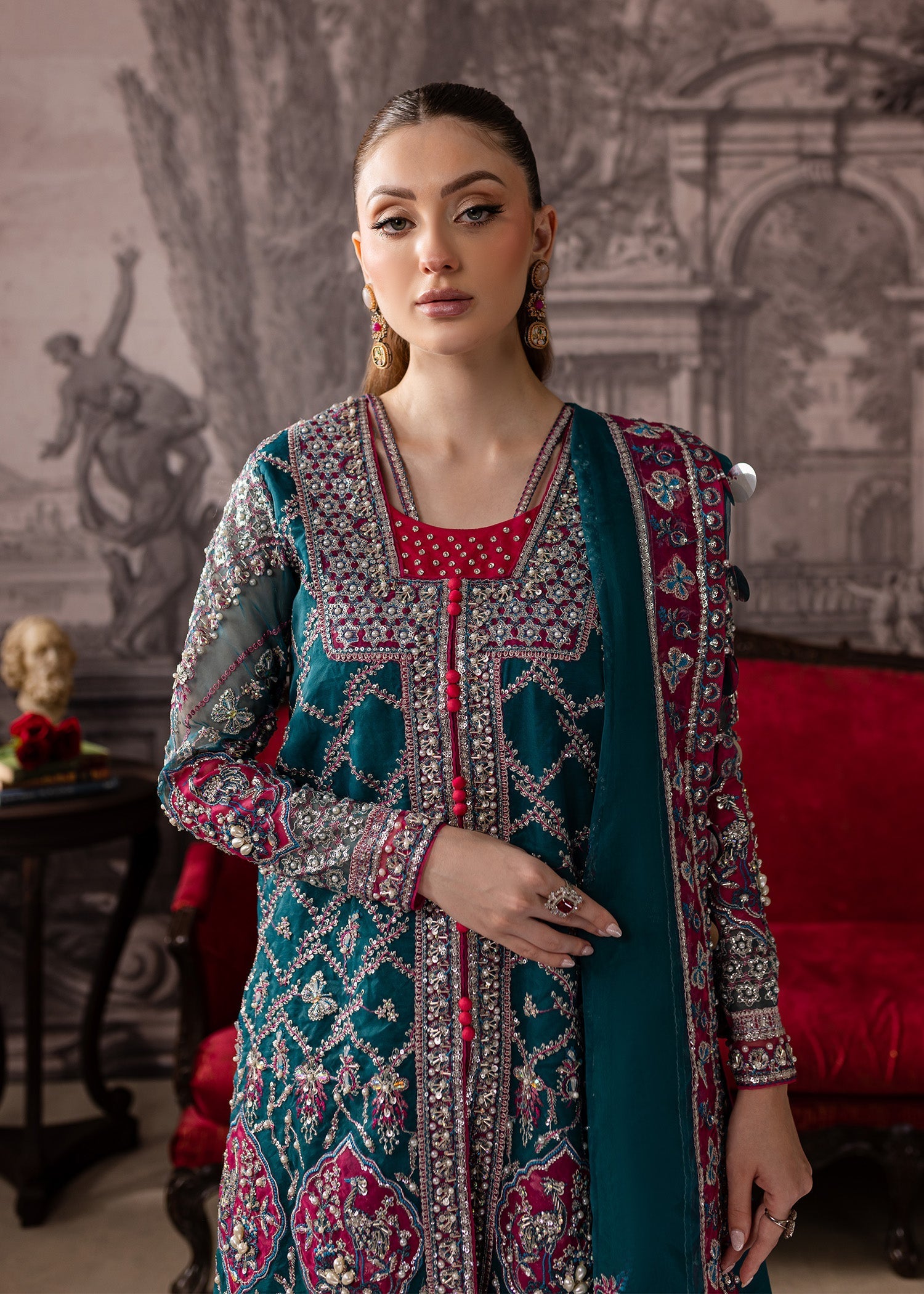 Maria Osama Khan | Mystara Wedding Festive | Riva - by - Libasekhas UK - Registered Vendor of : Maria Osama Khan - 100% Original Designer Dresss
