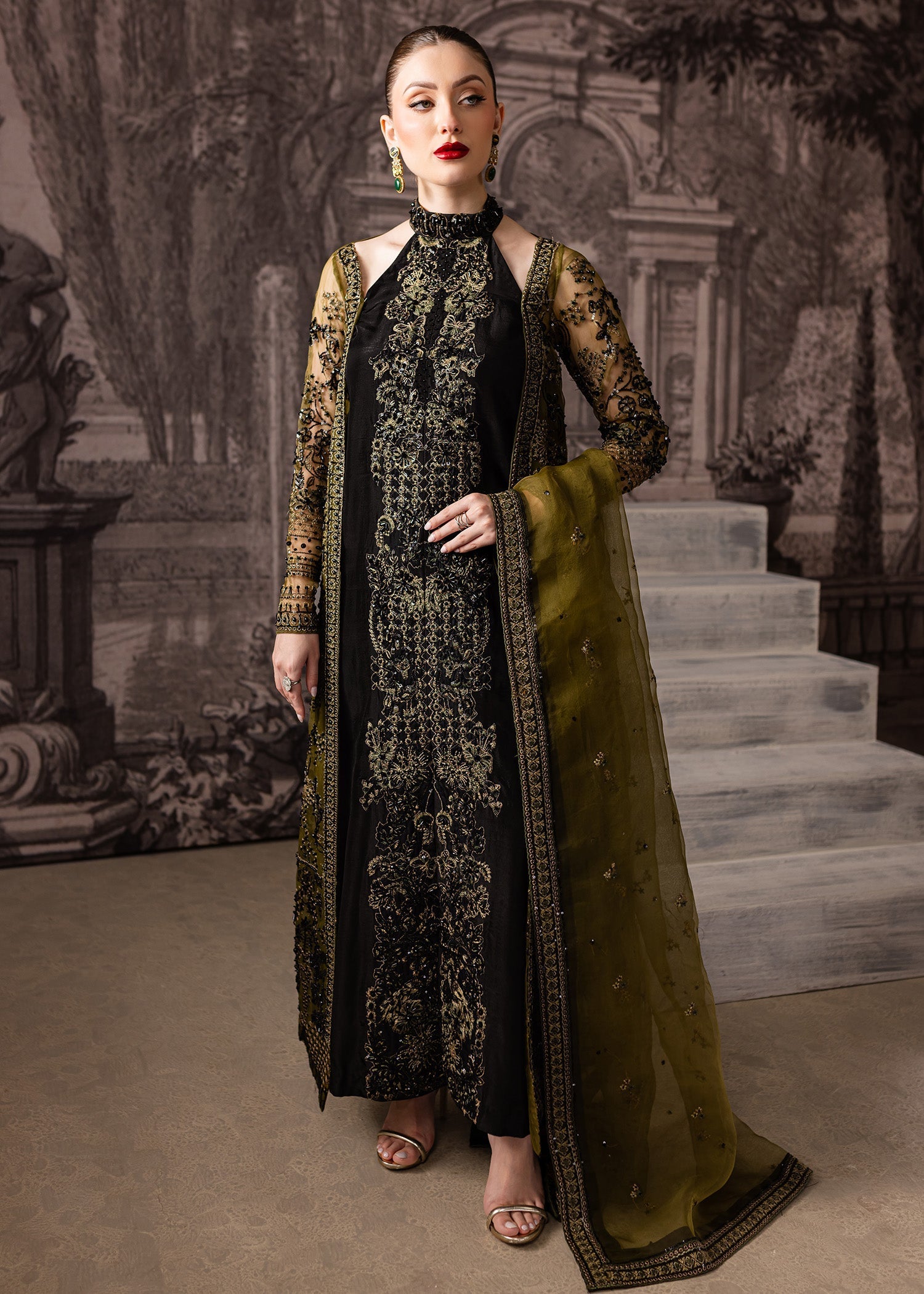 Maria Osama Khan | Mystara Wedding Festive | Storm - by - Libasekhas UK - Registered Vendor of : Maria Osama Khan - 100% Original Designer Dresss