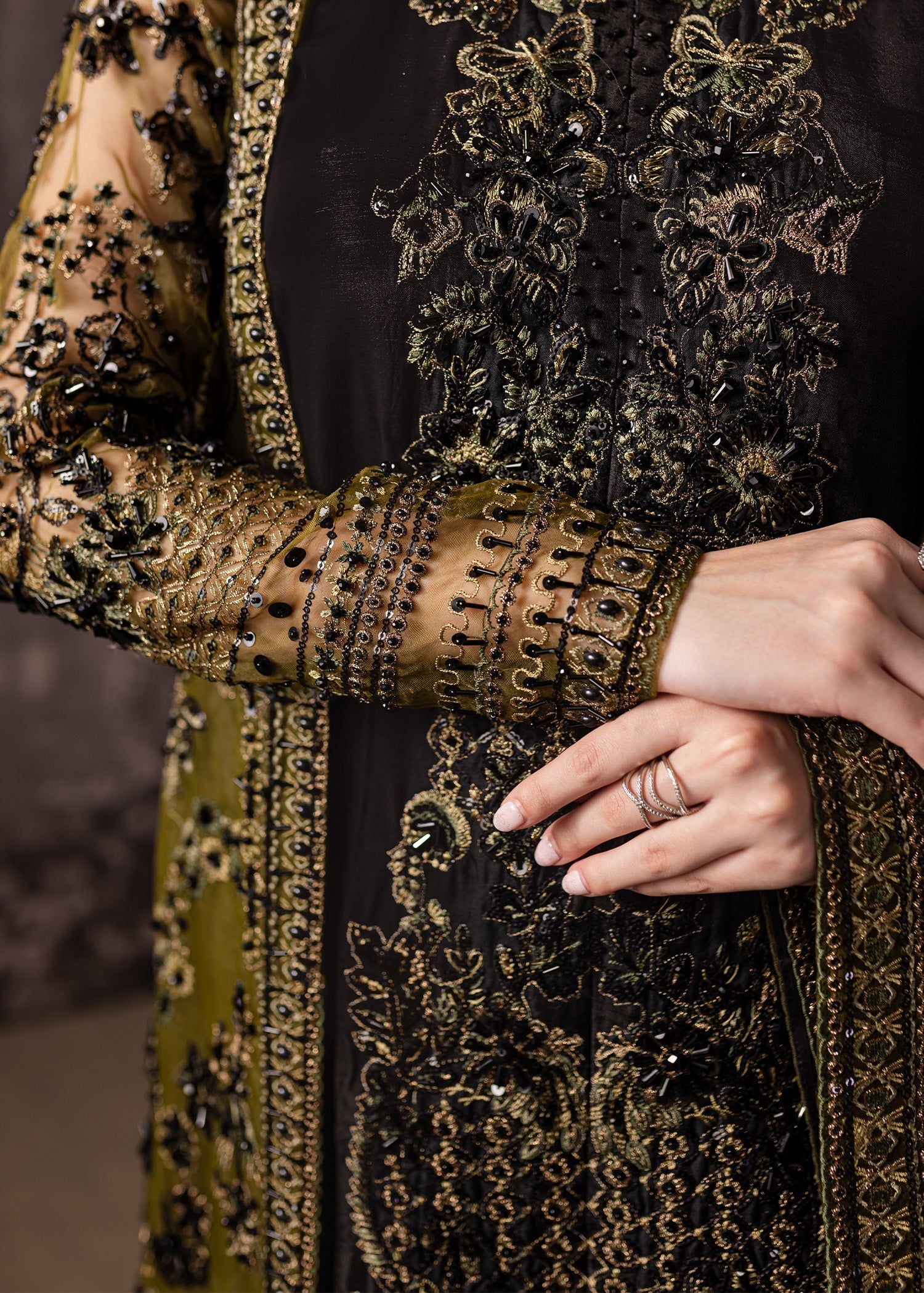 Maria Osama Khan | Mystara Wedding Festive | Storm - by - Libasekhas UK - Registered Vendor of : Maria Osama Khan - 100% Original Designer Dresss