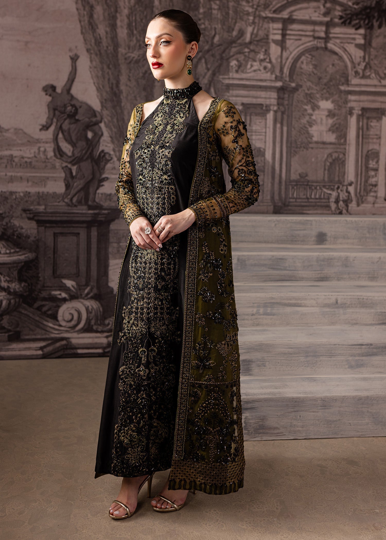 Maria Osama Khan | Mystara Wedding Festive | Storm - by - Libasekhas UK - Registered Vendor of : Maria Osama Khan - 100% Original Designer Dresss