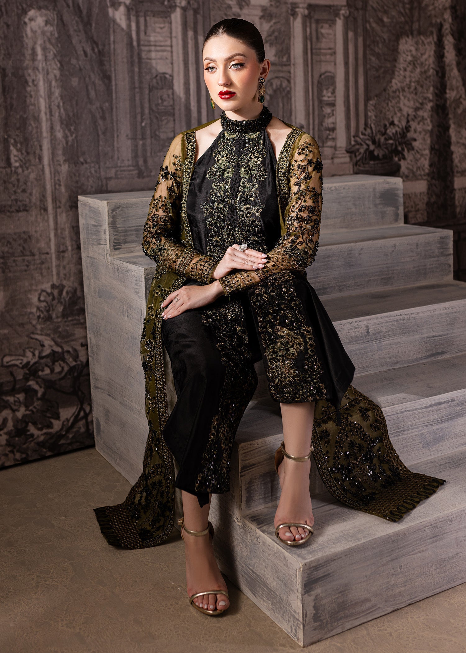 Maria Osama Khan | Mystara Wedding Festive | Storm - by - Libasekhas UK - Registered Vendor of : Maria Osama Khan - 100% Original Designer Dresss