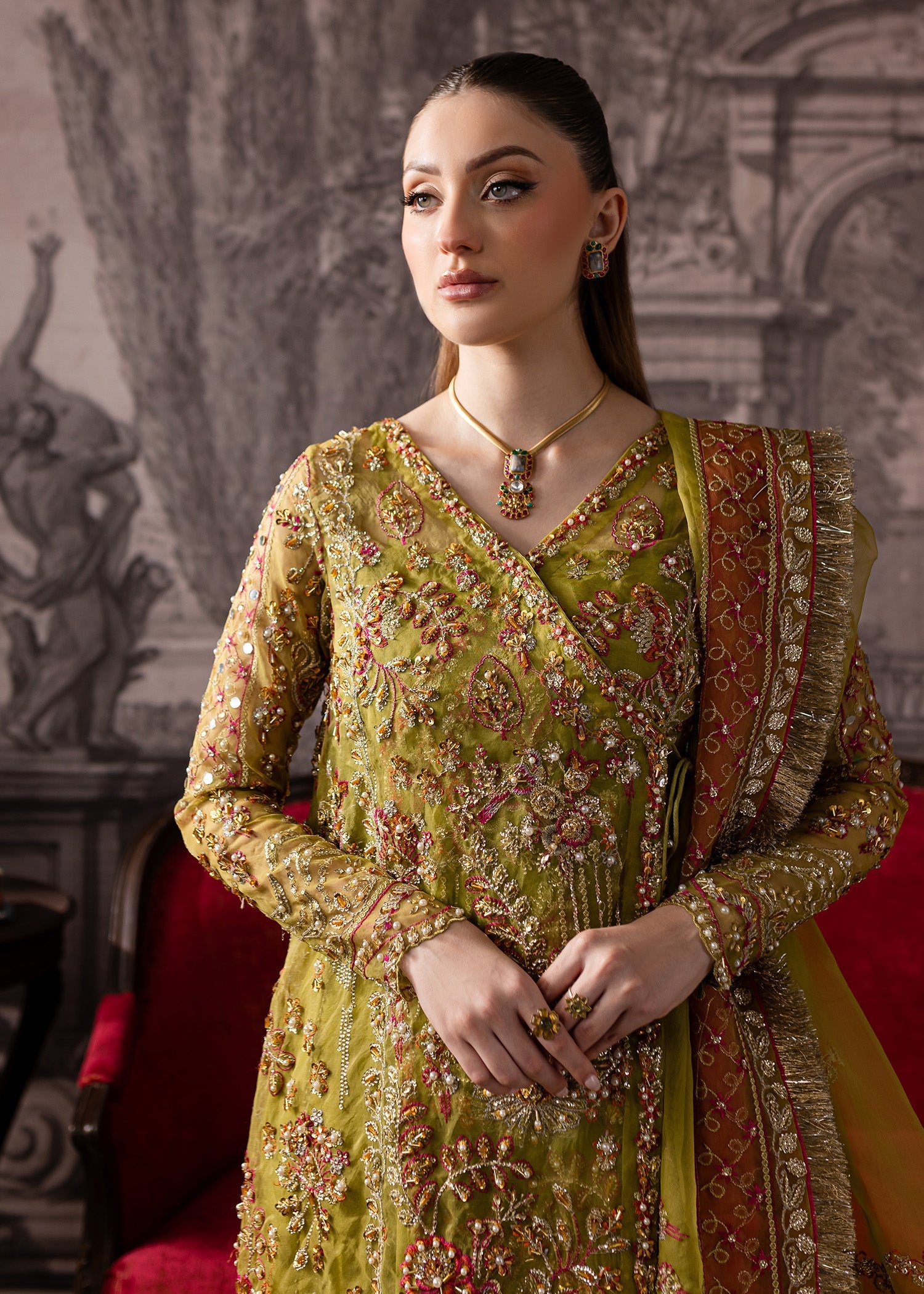 Maria Osama Khan | Mystara Wedding Festive | Noir - by - Libasekhas UK - Registered Vendor of : Maria Osama Khan - 100% Original Designer Dresss