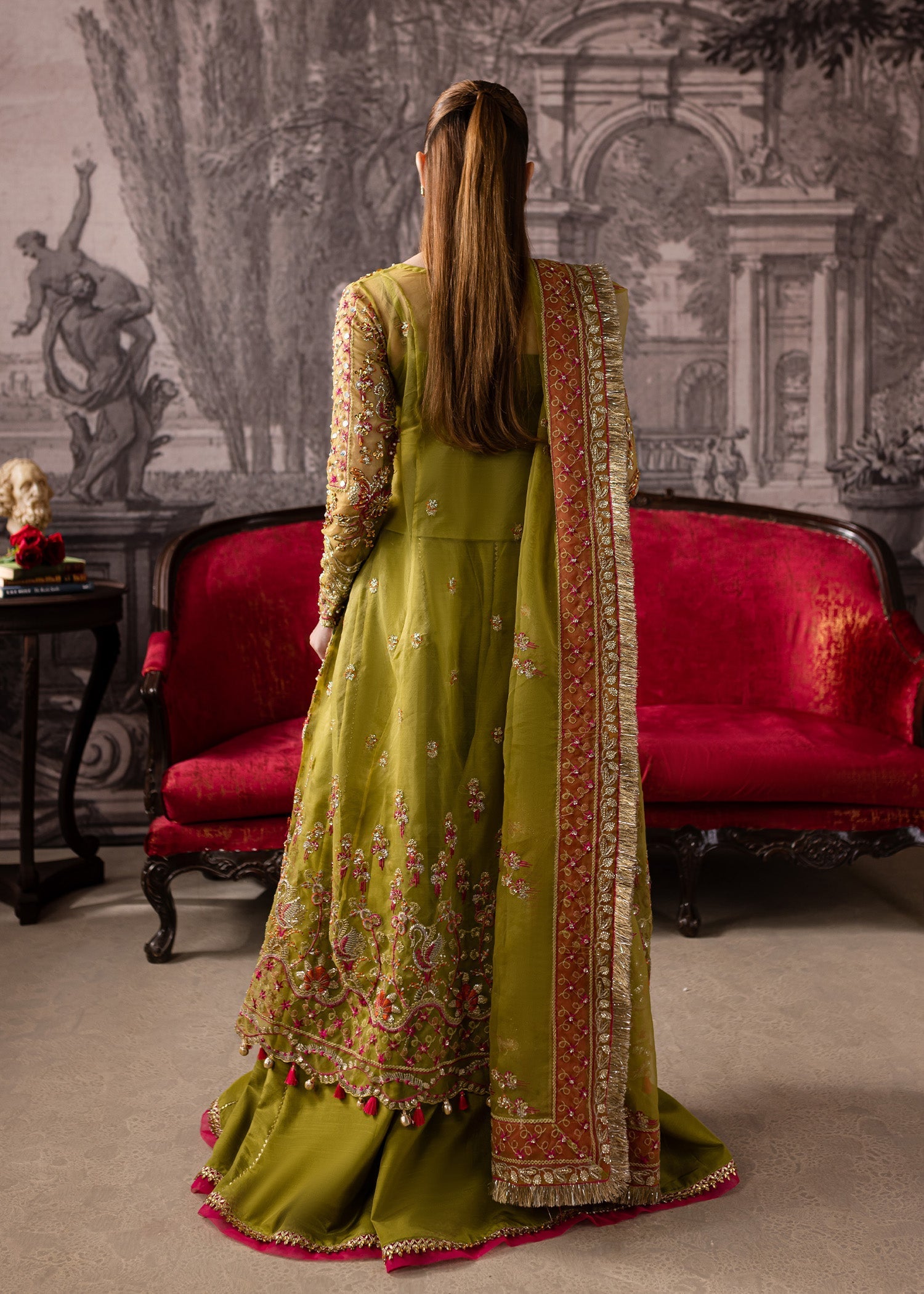 Maria Osama Khan | Mystara Wedding Festive | Noir - by - Libasekhas UK - Registered Vendor of : Maria Osama Khan - 100% Original Designer Dresss