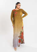 Maria Osama Khan | Claire Pleated Silk | Honeycomb - by - Libasekhas UK - Registered Vendor of : Maria Osama Khan - 100% Original Designer Dresss
