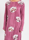 Maria Osama Khan | Claire Pleated Silk | Rosy - by - Libasekhas UK - Registered Vendor of : Maria Osama Khan - 100% Original Designer Dresss