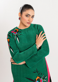 Maria Osama Khan | Claire Pleated Silk | Ivy - by - Libasekhas UK - Registered Vendor of : Maria Osama Khan - 100% Original Designer Dresss