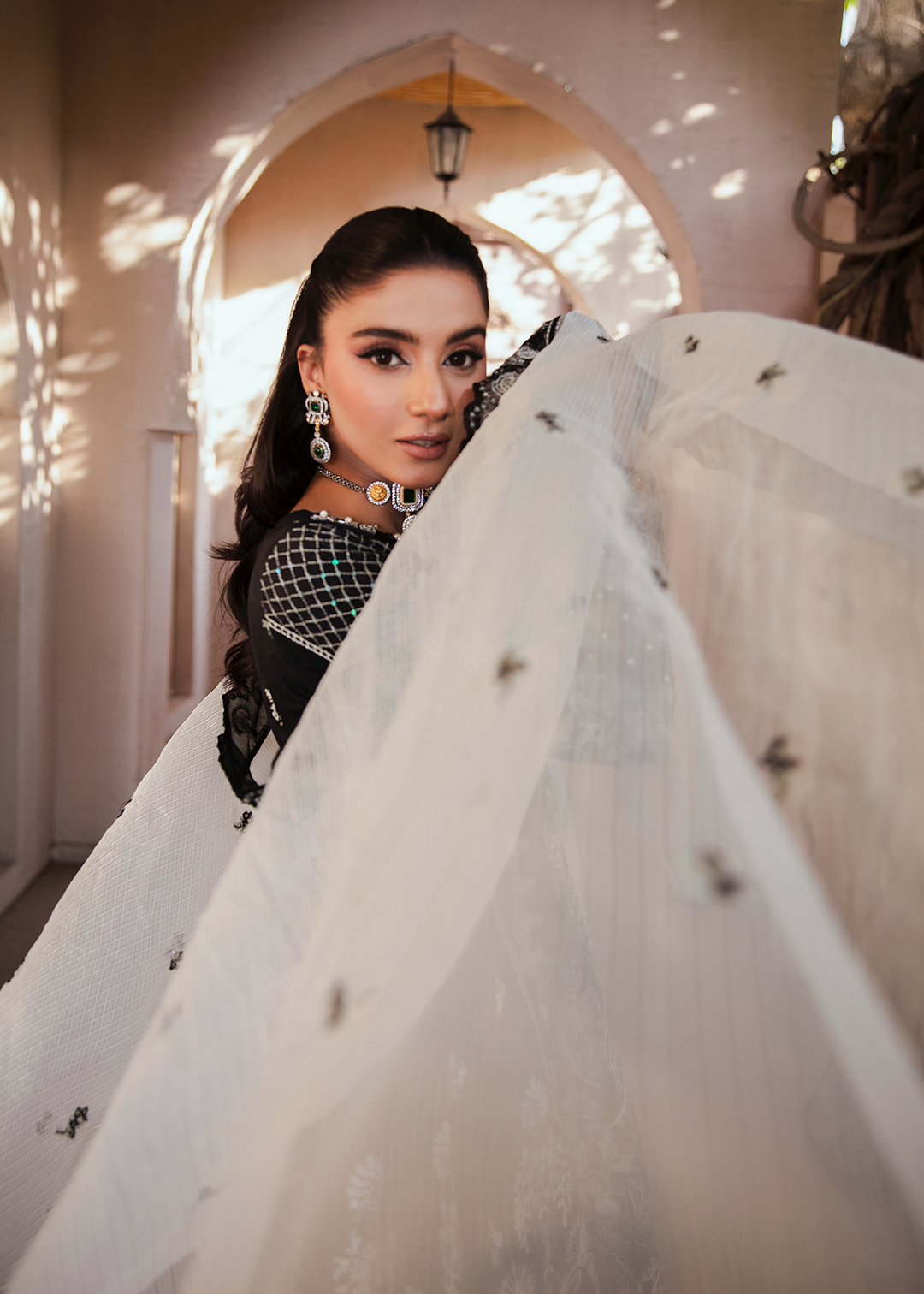 Maria Osama Khan | Rang e Noor Eid Edit | Neel Kamal-Black - by - Libasekhas UK - Registered Vendor of : Maria Osama Khan - 100% Original Designer Dresss