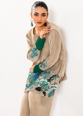 Maria Osama Khan | Claire Pleated Silk | Stardust - by - Libasekhas UK - Registered Vendor of : Maria Osama Khan - 100% Original Designer Dresss