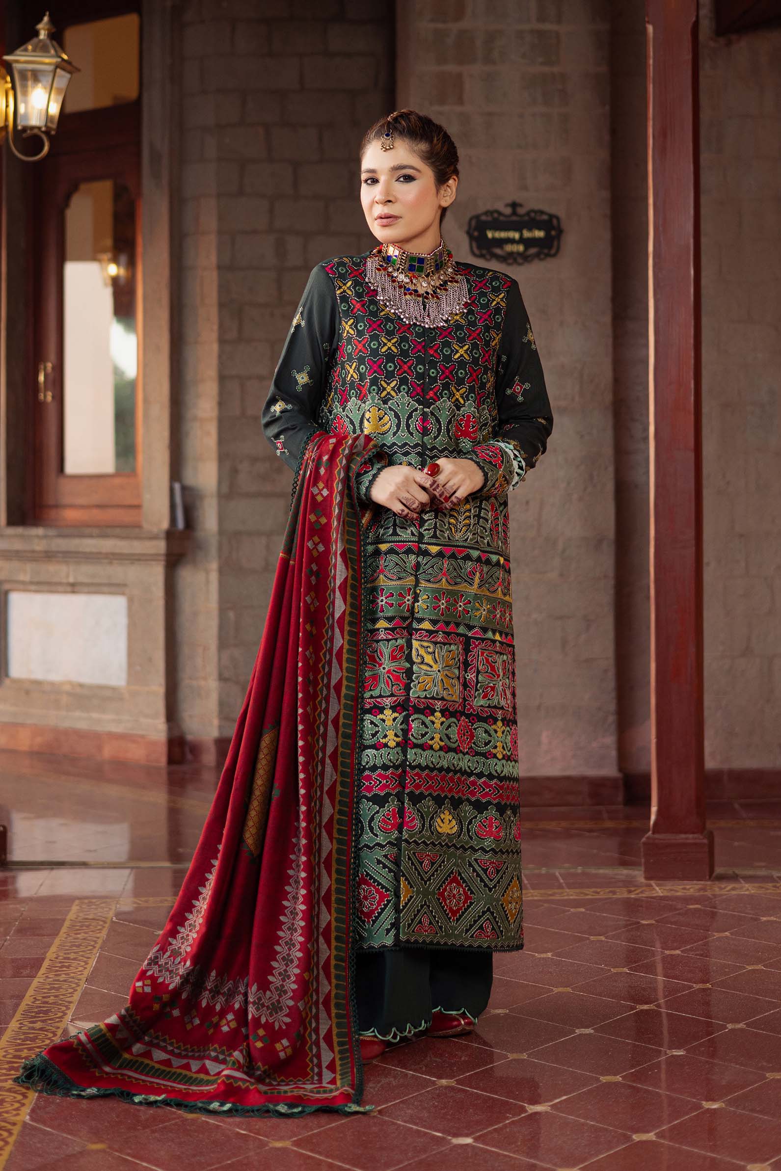 Maryam Hussain | Silk Edit |  Forest - by - Libasekhas UK - Registered Vendor of : Maryam Hussain - 100% Original Designer Dresss