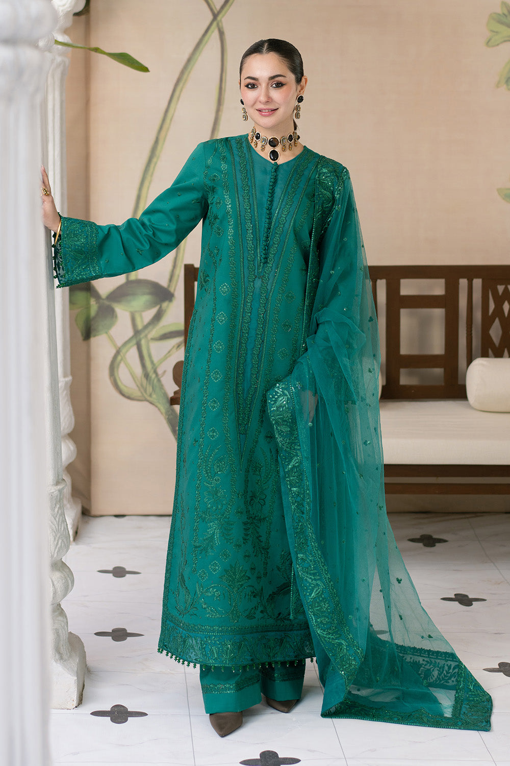 Maryum N Maria | Eid Luxury Lawn 25 | AFAREEN - MS50149 - by - Libasekhas UK - Registered Vendor of : Maryum N Maria - 100% Original Designer Dresss