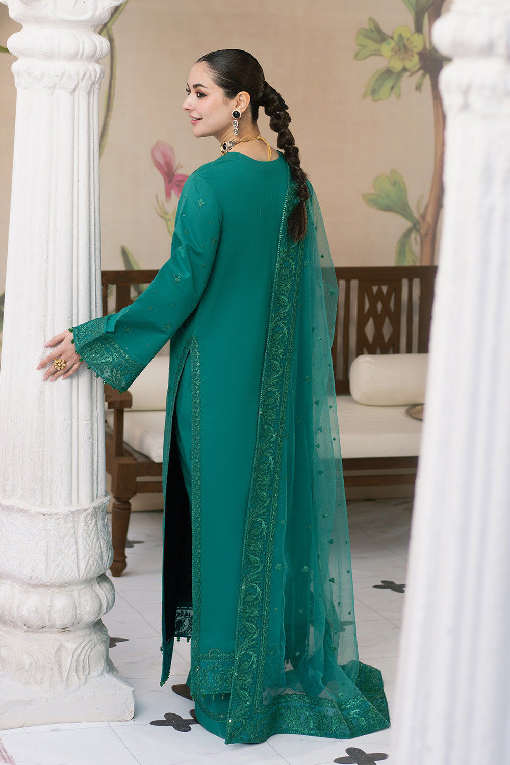 Maryum N Maria | Eid Luxury Lawn 25 | AFAREEN - MS50149 - by - Libasekhas UK - Registered Vendor of : Maryum N Maria - 100% Original Designer Dresss