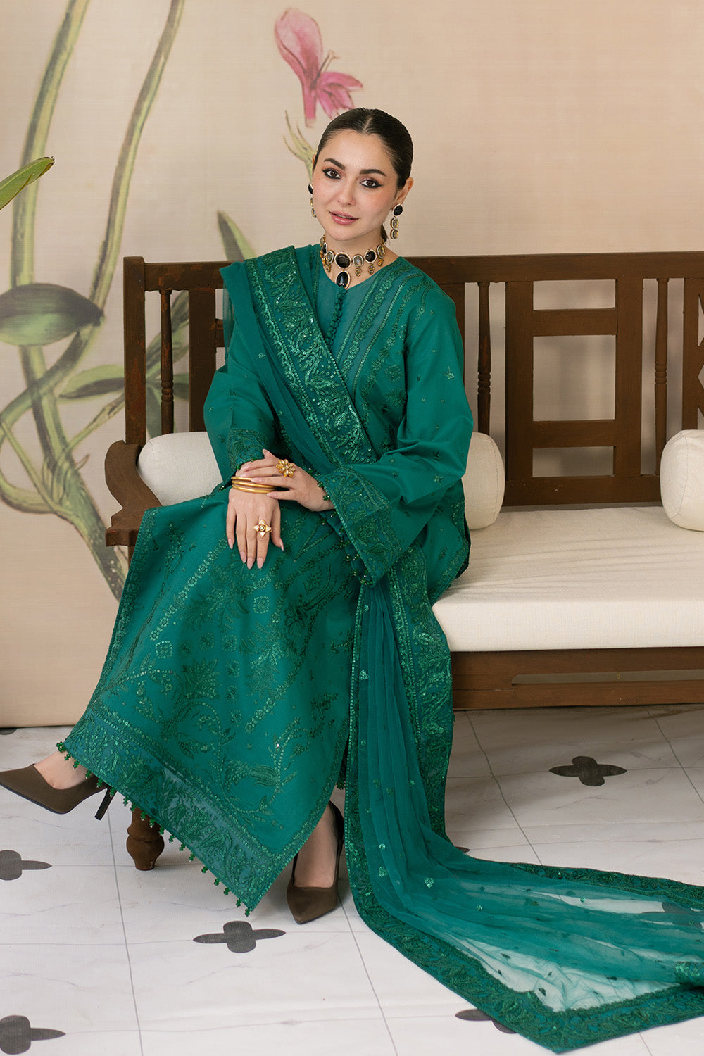 Maryum N Maria | Eid Luxury Lawn 25 | AFAREEN - MS50149 - by - Libasekhas UK - Registered Vendor of : Maryum N Maria - 100% Original Designer Dresss