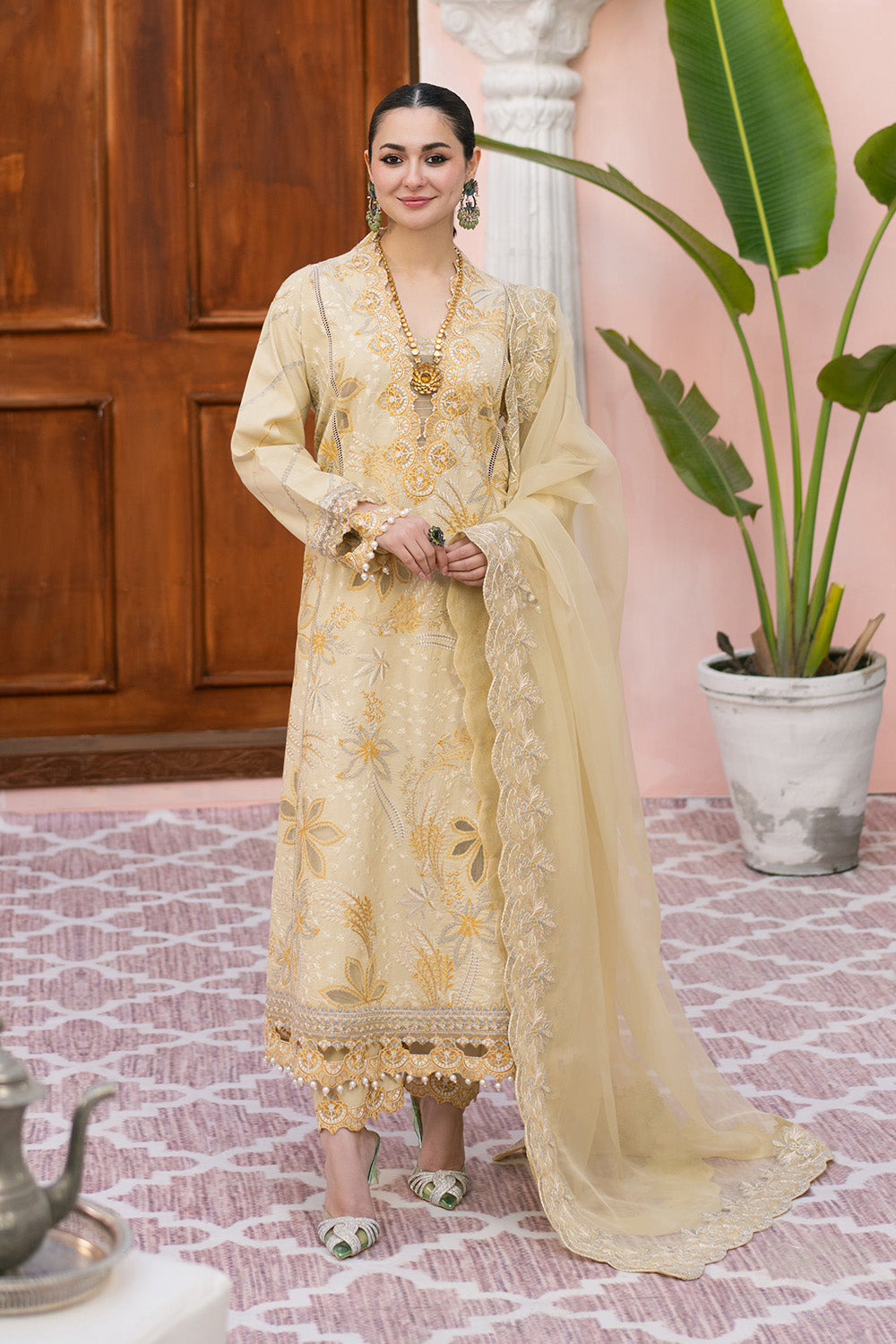 Maryum N Maria | Eid Luxury Lawn 25 | AFSANEH - MS50148 - by - Libasekhas UK - Registered Vendor of : Maryum N Maria - 100% Original Designer Dresss