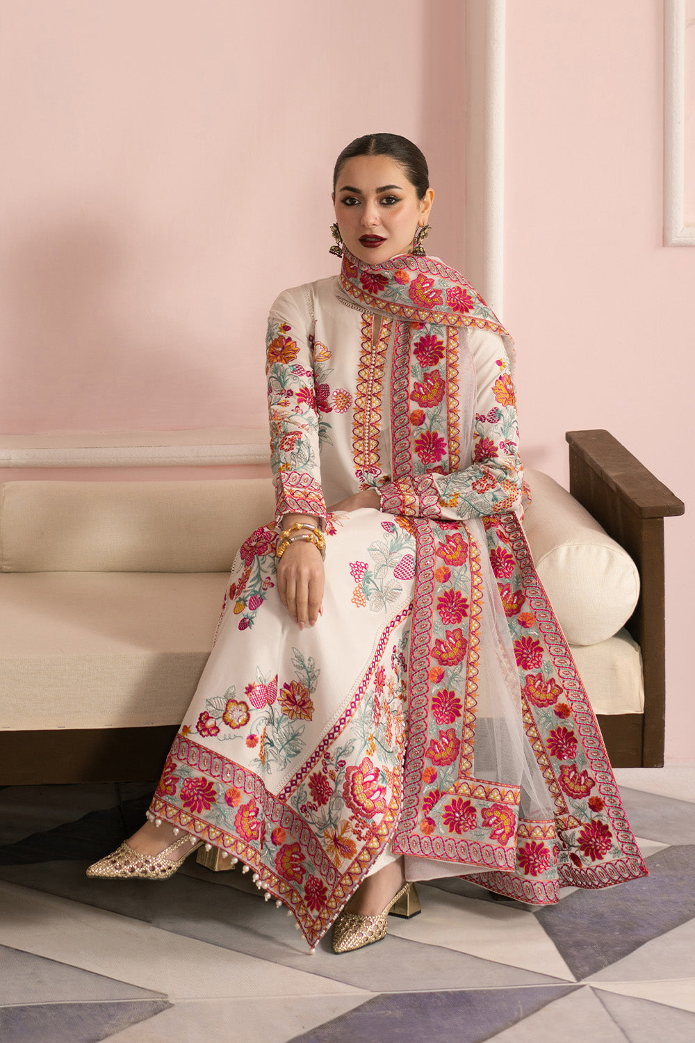 Maryum N Maria | Eid Luxury Lawn 25 | AFSAR - MS50159 - by - Libasekhas UK - Registered Vendor of : Maryum N Maria - 100% Original Designer Dresss