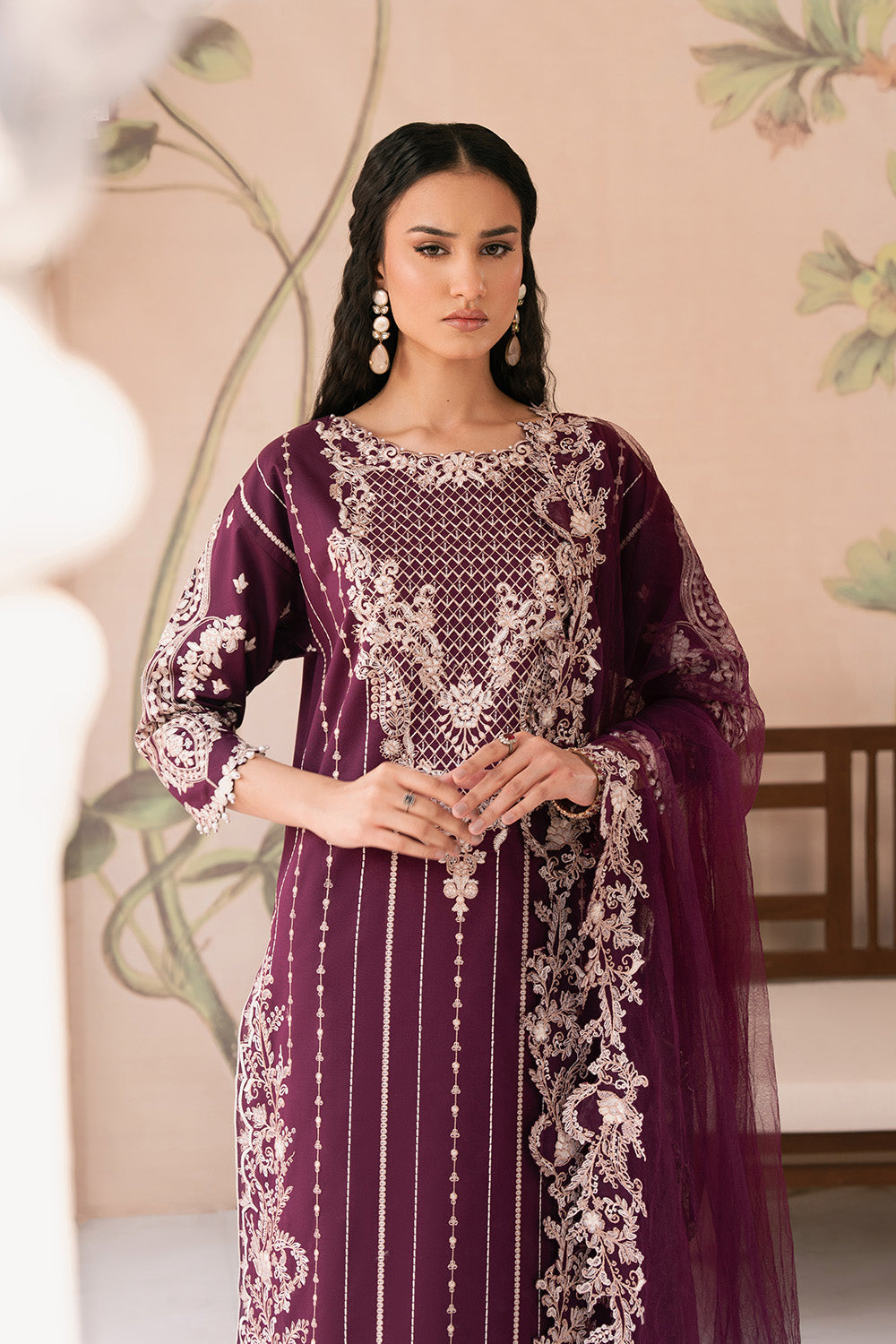 Maryum N Maria | Eid Luxury Lawn 25 | ALALEH - MS50163 - by - Libasekhas UK - Registered Vendor of : Maryum N Maria - 100% Original Designer Dresss