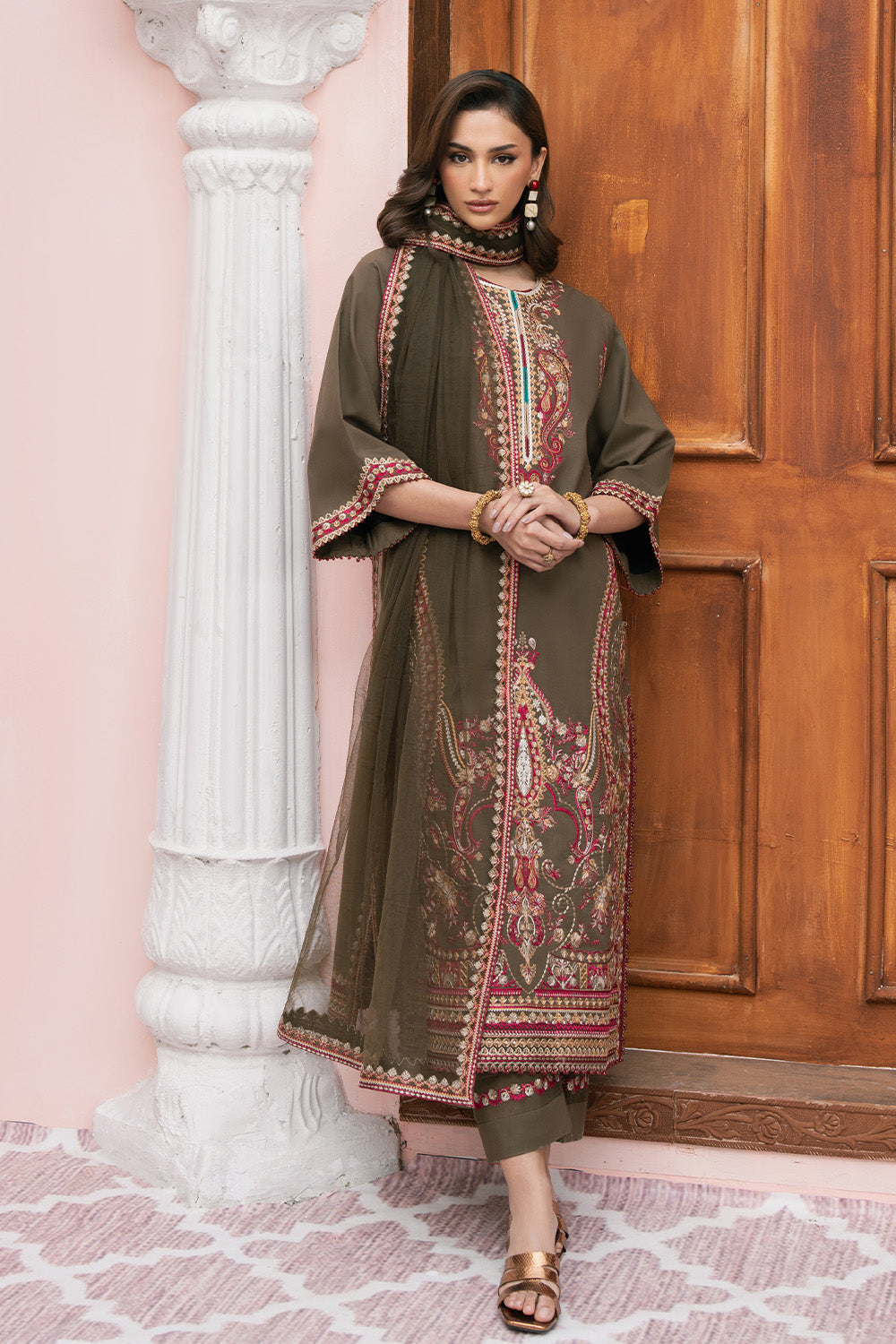 Maryum N Maria | Eid Luxury Lawn 25 | ANAHITA - MS50161 - by - Libasekhas UK - Registered Vendor of : Maryum N Maria - 100% Original Designer Dresss