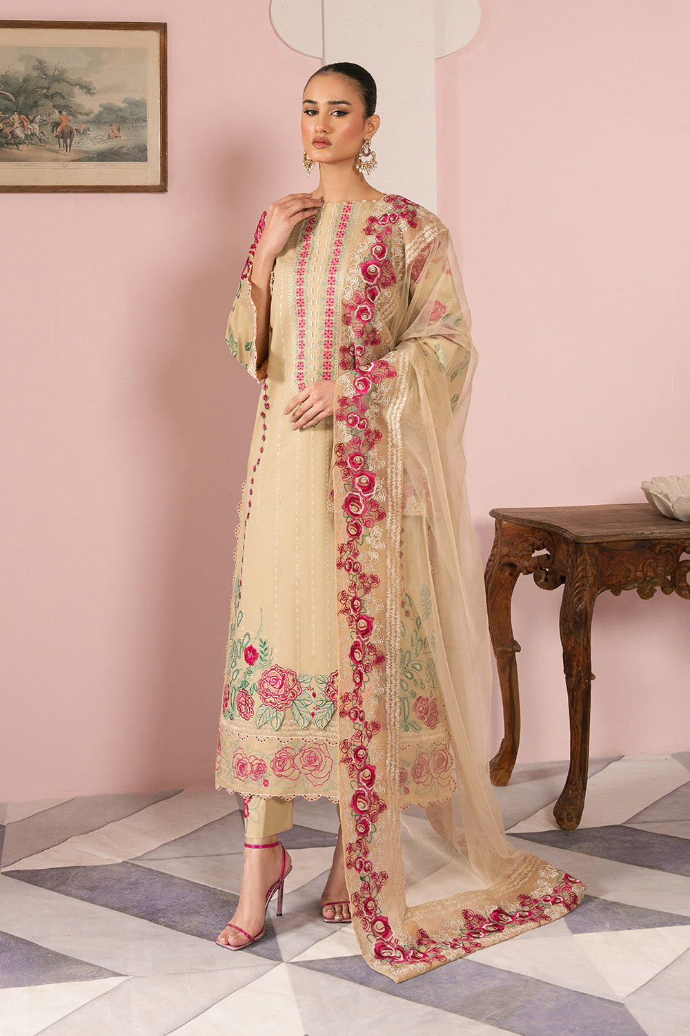Maryum N Maria | Eid Luxury Lawn 25 | ANOOSHEH - MS50164 - by - Libasekhas UK - Registered Vendor of : Maryum N Maria - 100% Original Designer Dresss
