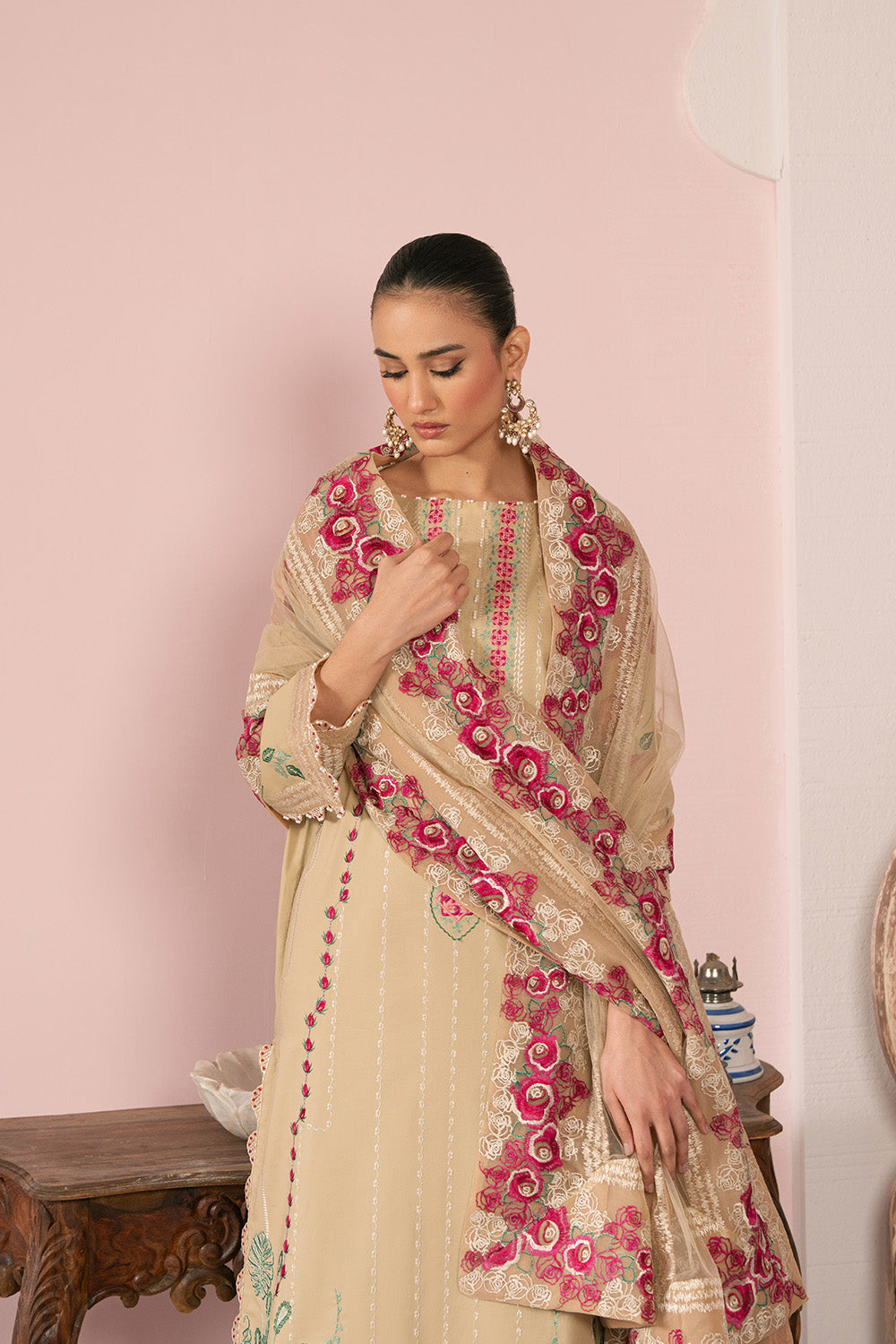 Maryum N Maria | Eid Luxury Lawn 25 | ANOOSHEH - MS50164 - by - Libasekhas UK - Registered Vendor of : Maryum N Maria - 100% Original Designer Dresss
