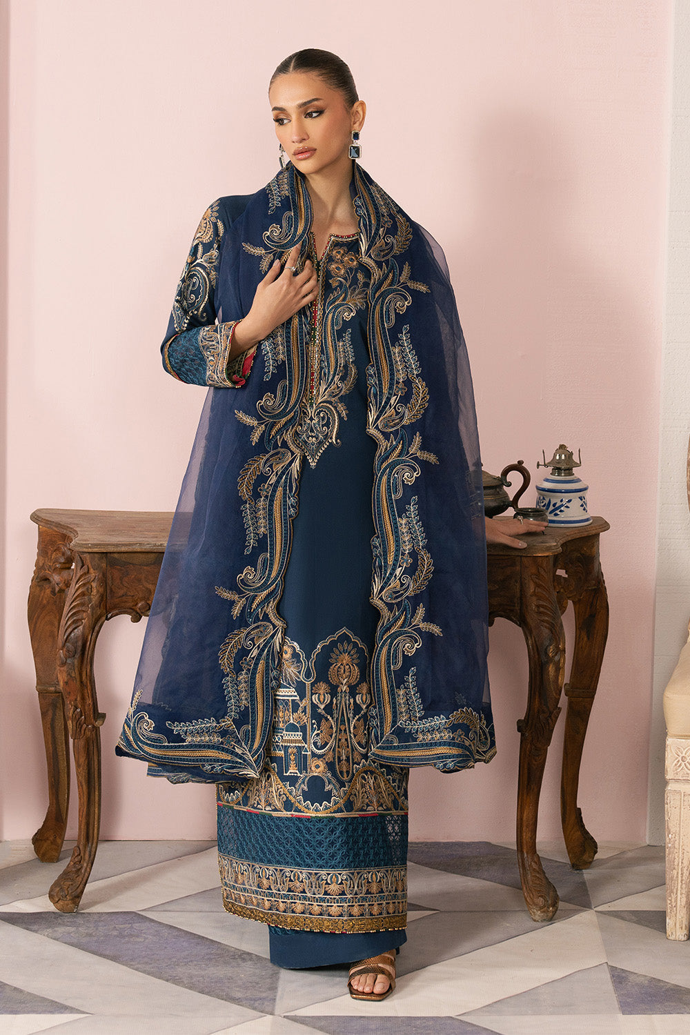 Maryum N Maria | Eid Luxury Lawn 25 | ARA - MS50160 - by - Libasekhas UK - Registered Vendor of : Maryum N Maria - 100% Original Designer Dresss