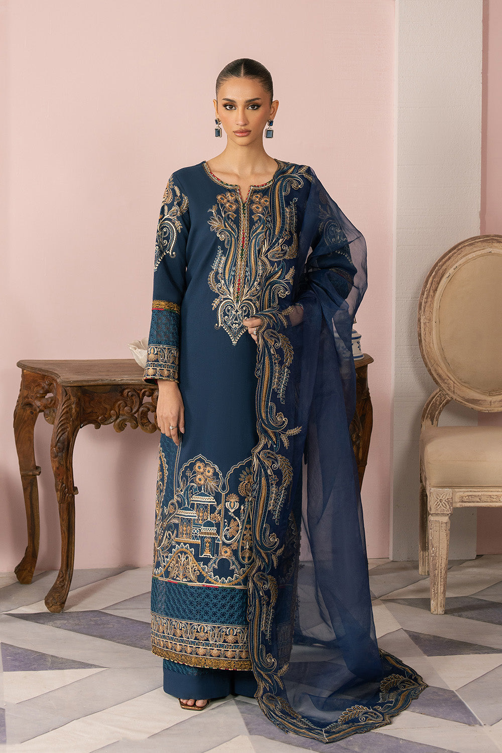 Maryum N Maria | Eid Luxury Lawn 25 | ARA - MS50160 - by - Libasekhas UK - Registered Vendor of : Maryum N Maria - 100% Original Designer Dresss