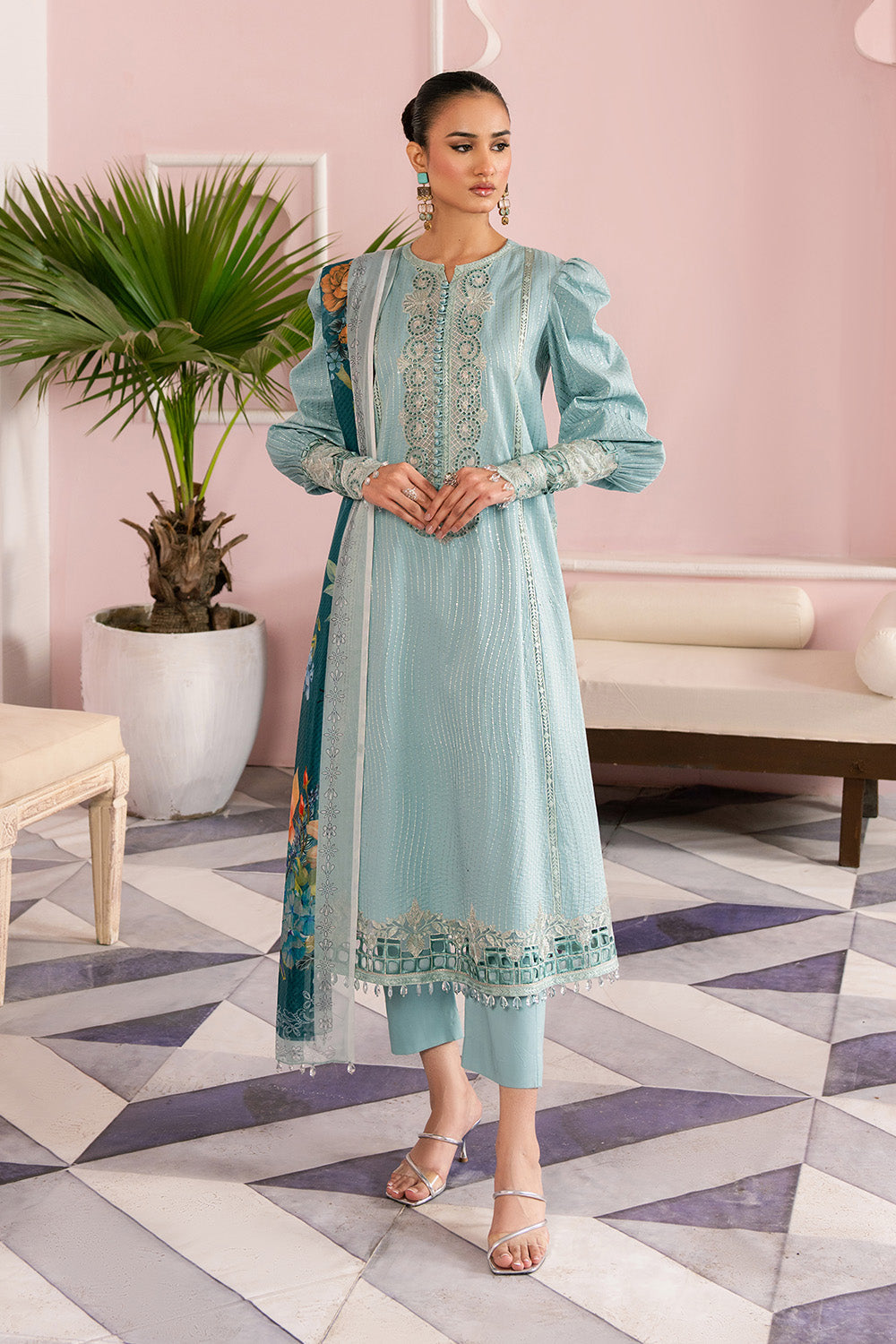 Maryum N Maria | Eid Luxury Lawn 25 | ATOOSH - MS50158 - by - Libasekhas UK - Registered Vendor of : Maryum N Maria - 100% Original Designer Dresss