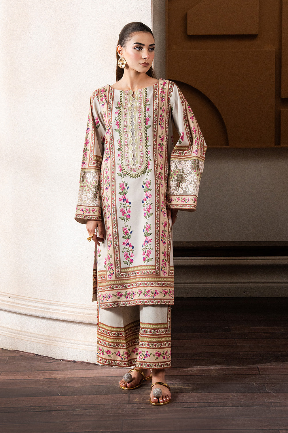 Maryum N Maria | Mah Casual Pret | LARA - MS50430 - by - Libasekhas UK - Registered Vendor of : Maryum N Maria - 100% Original Designer Dresss