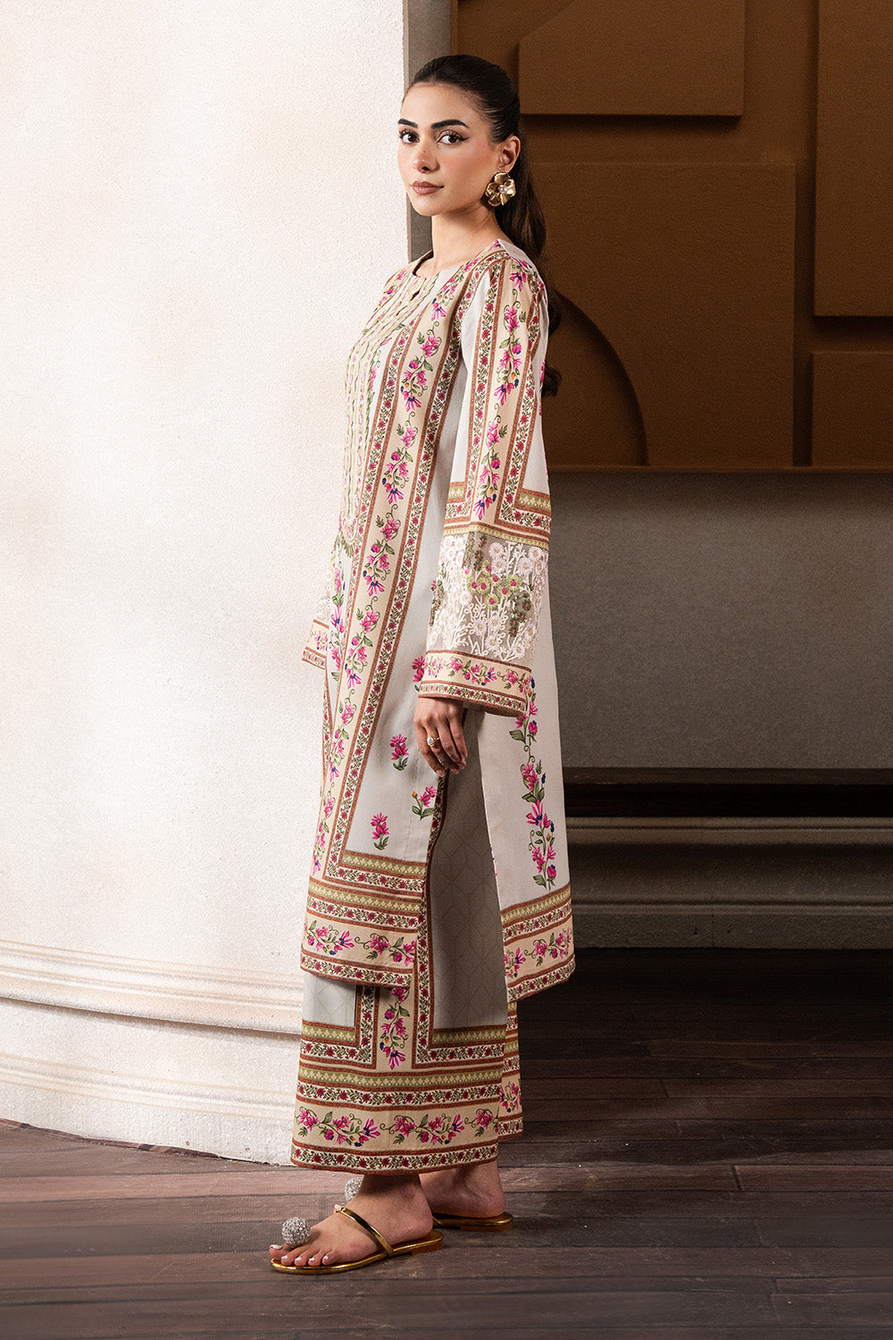 Maryum N Maria | Mah Casual Pret | LARA - MS50430 - by - Libasekhas UK - Registered Vendor of : Maryum N Maria - 100% Original Designer Dresss