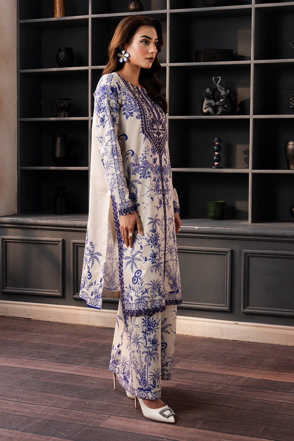 Maryum N Maria | Mah Casual Pret | ZYRA - MS50427 - by - Libasekhas UK - Registered Vendor of : Maryum N Maria - 100% Original Designer Dresss