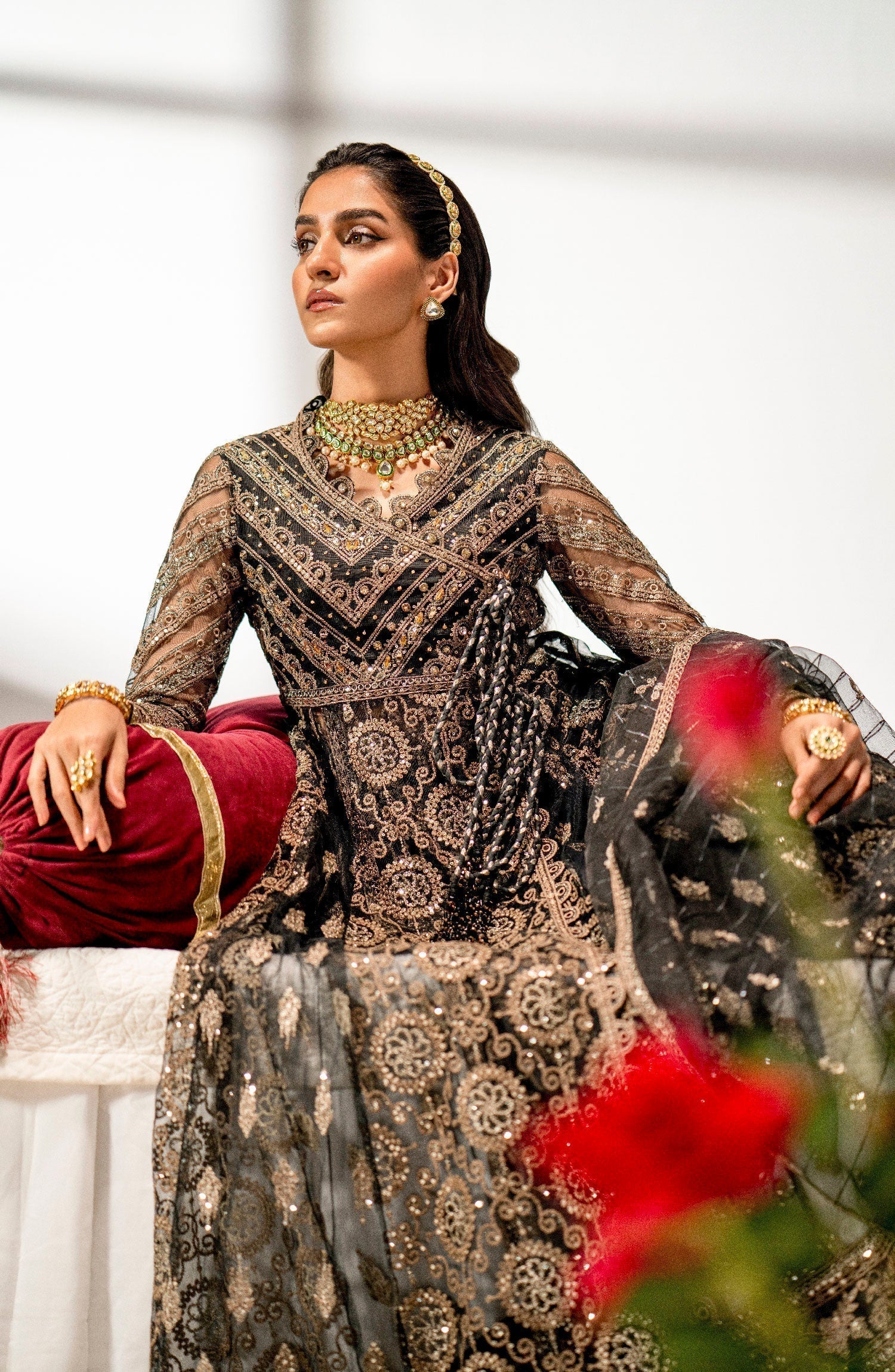 Maryum N Maria | Alaia Wedding Formals | Elise-MW23-527 - by - Libasekhas UK - Registered Vendor of : Maryum N Maria - 100% Original Designer Dresss