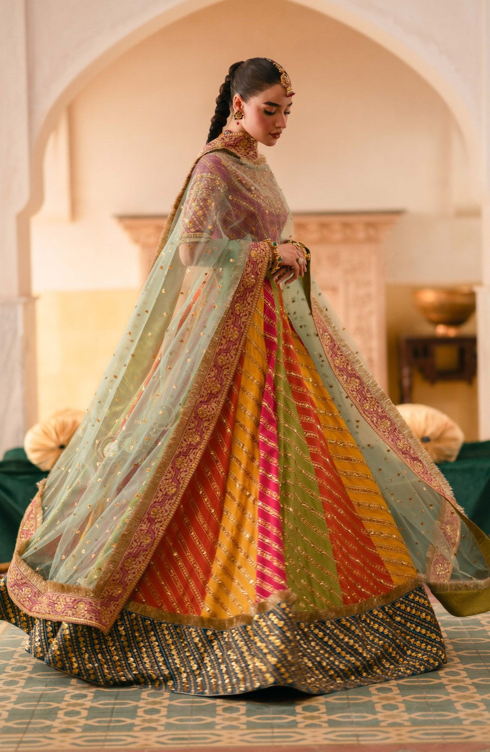 Maryum N Maria | Gul Posh Wedding Formals | SITARA BEGUM - MS40064 - by - Libasekhas UK - Registered Vendor of : Maryum N Maria - 100% Original Designer Dresss