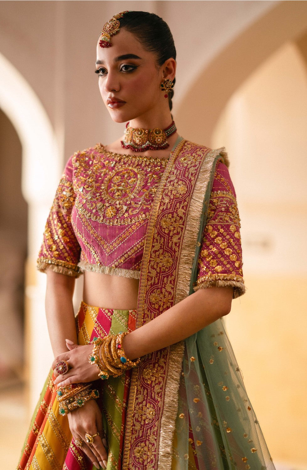 Maryum N Maria | Gul Posh Wedding Formals | SITARA BEGUM - MS40064 - by - Libasekhas UK - Registered Vendor of : Maryum N Maria - 100% Original Designer Dresss