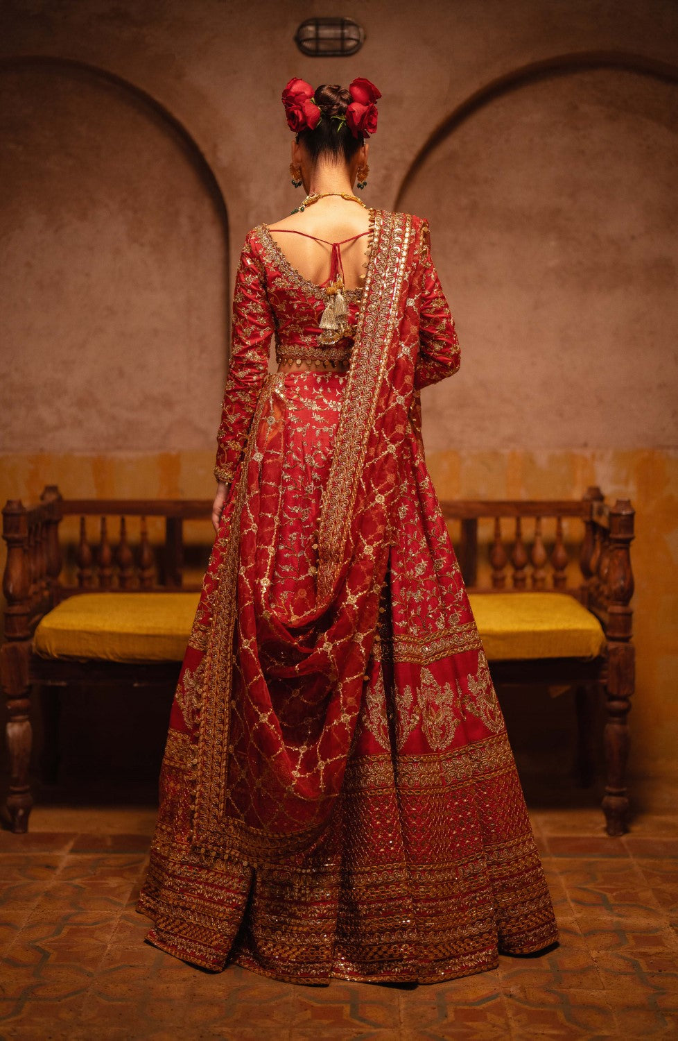 Maryum N Maria | Gul Posh Wedding Formals | ZAIB UN NISA - MS40065 - by - Libasekhas UK - Registered Vendor of : Maryum N Maria - 100% Original Designer Dresss