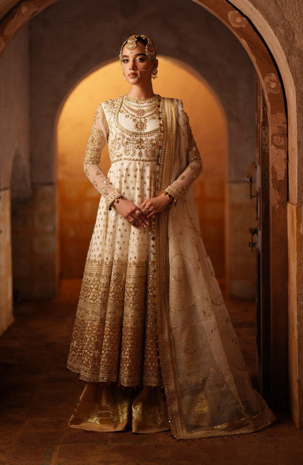 Maryum N Maria | Gul Posh Wedding Formals | Chand Bali - MS40066 - by - Libasekhas UK - Registered Vendor of : Maryum N Maria - 100% Original Designer Dresss