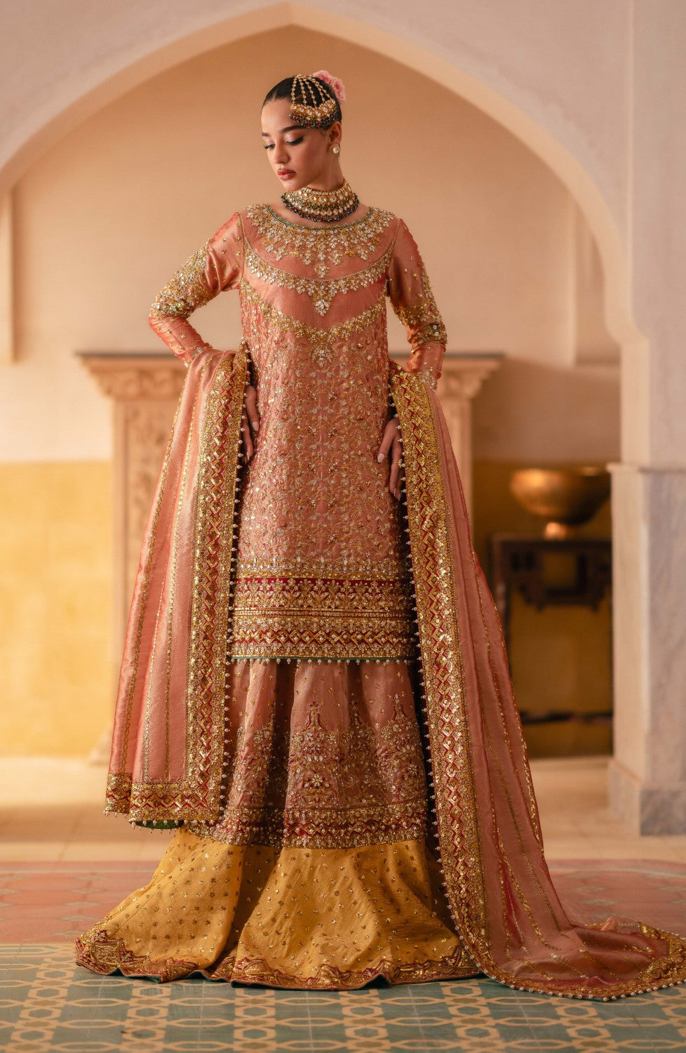 Maryum N Maria | Gul Posh Wedding Formals | ZUMANI BEGUM - MS40068 - by - Libasekhas UK - Registered Vendor of : Maryum N Maria - 100% Original Designer Dresss