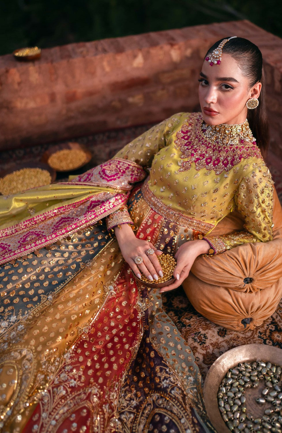 Maryum N Maria | Gul Posh Wedding Formals | PAKEEZA - MS40069 - by - Libasekhas UK - Registered Vendor of : Maryum N Maria - 100% Original Designer Dresss