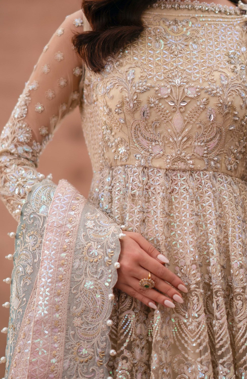 Maryum N Maria | Gul Posh Wedding Formals | ROSHANARA - MS40070 - by - Libasekhas UK - Registered Vendor of : Maryum N Maria - 100% Original Designer Dresss