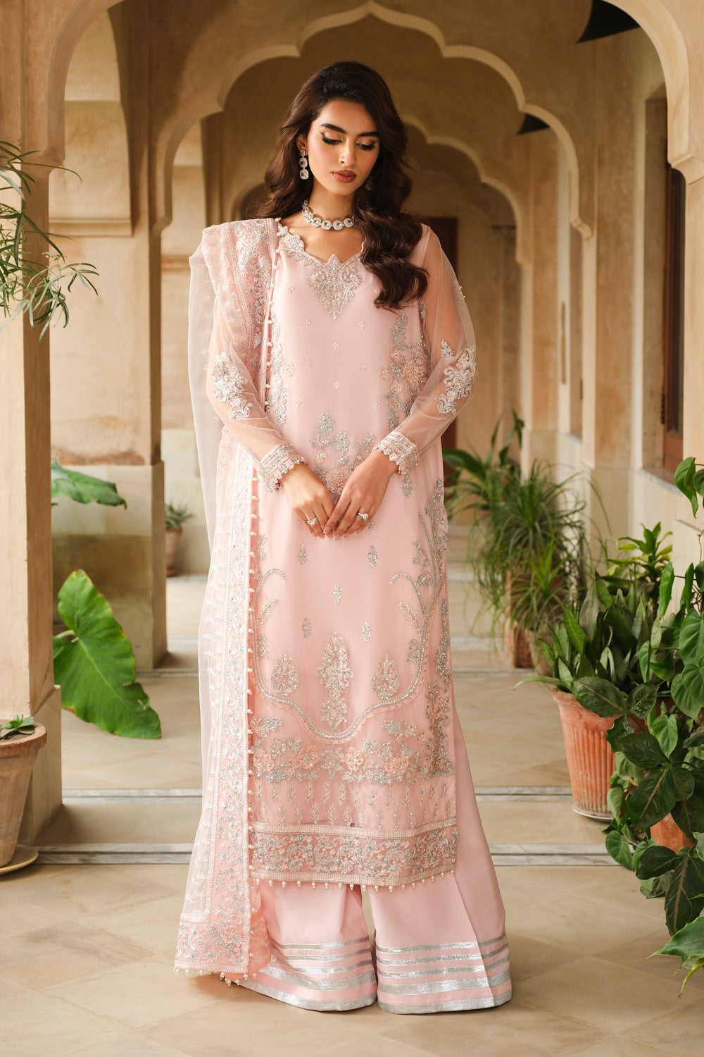 Maryum N Maria | Musk Formals |  MELINE - FS40036 - by - Libasekhas UK - Registered Vendor of : Maryum N Maria - 100% Original Designer Dresss