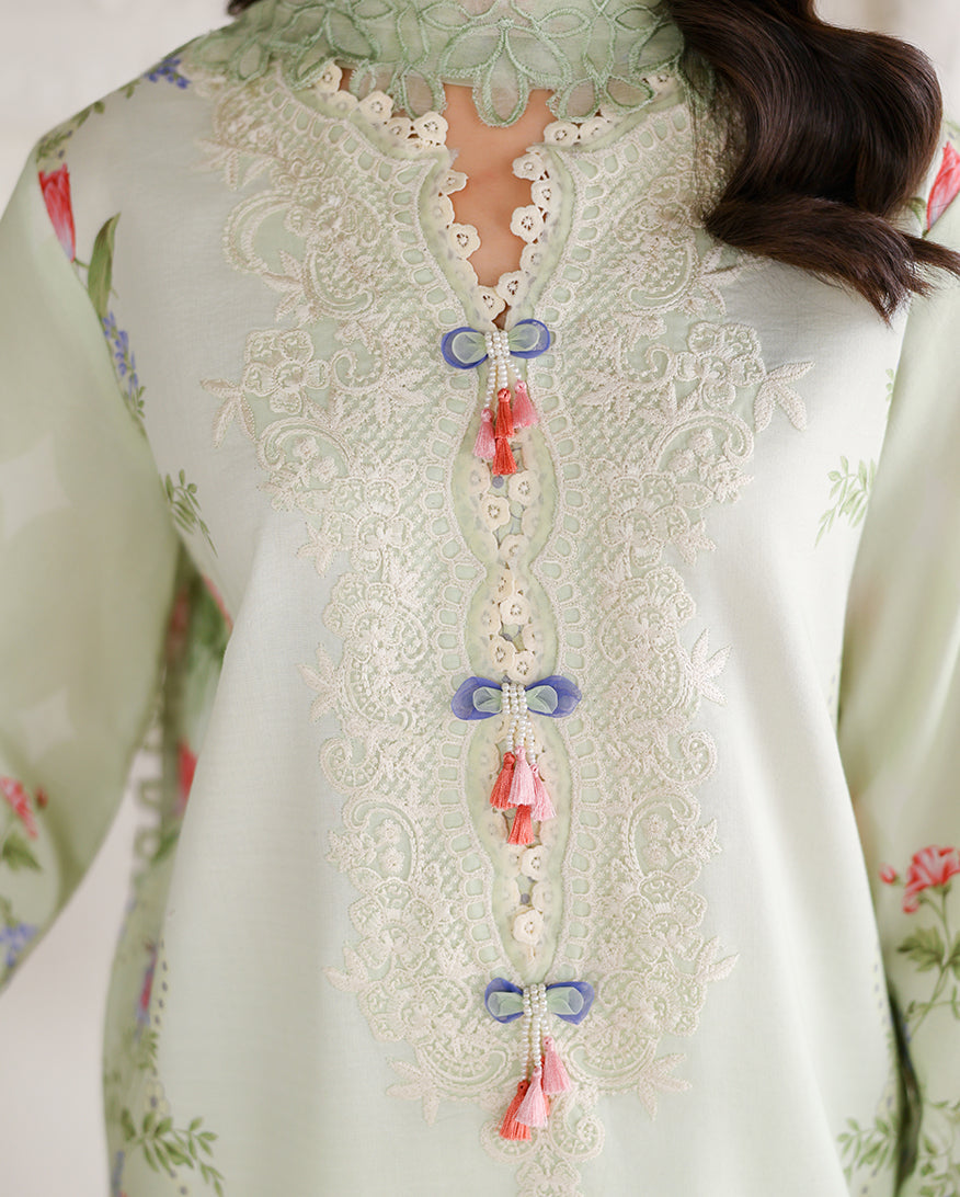 Roheenaz | Sunlit Tales Printed Embroidered Edit | Meadow Glow - by Libasekhas - Registered Vendor of : Roheenaz - 100% Original Designer Dress