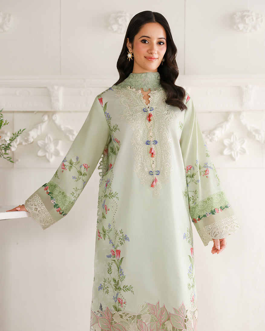 Roheenaz | Sunlit Tales Printed Embroidered Edit | Meadow Glow - by Libasekhas - Registered Vendor of : Roheenaz - 100% Original Designer Dress