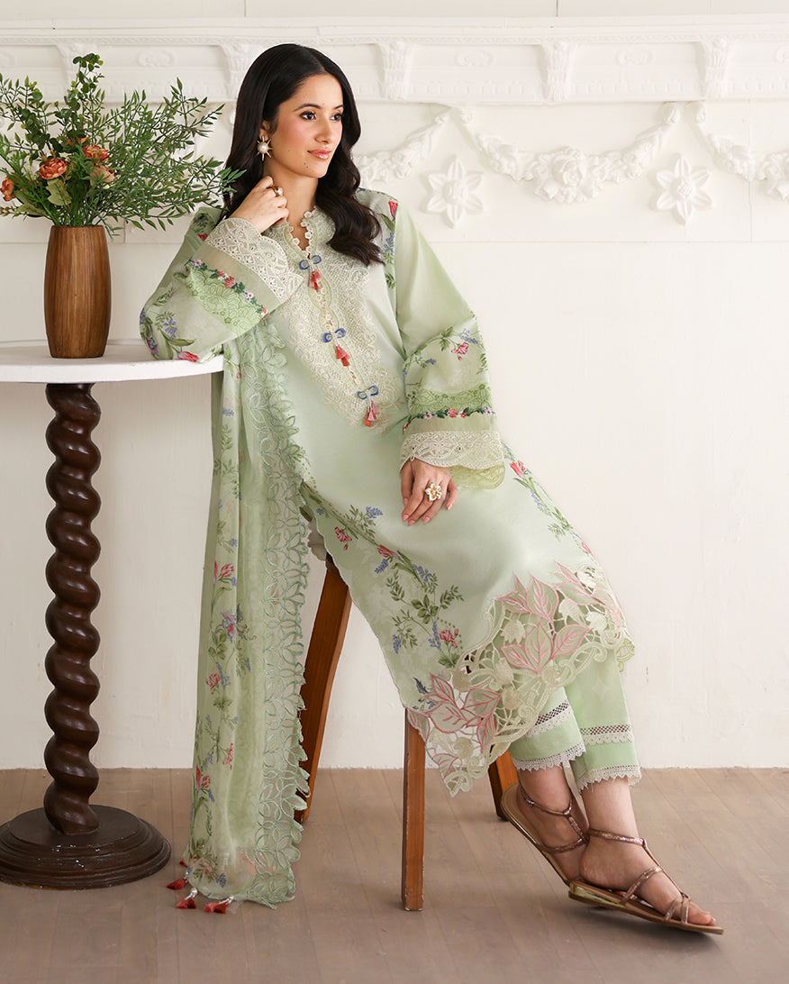 Roheenaz | Sunlit Tales Printed Embroidered Edit | Meadow Glow - by Libasekhas - Registered Vendor of : Roheenaz - 100% Original Designer Dress