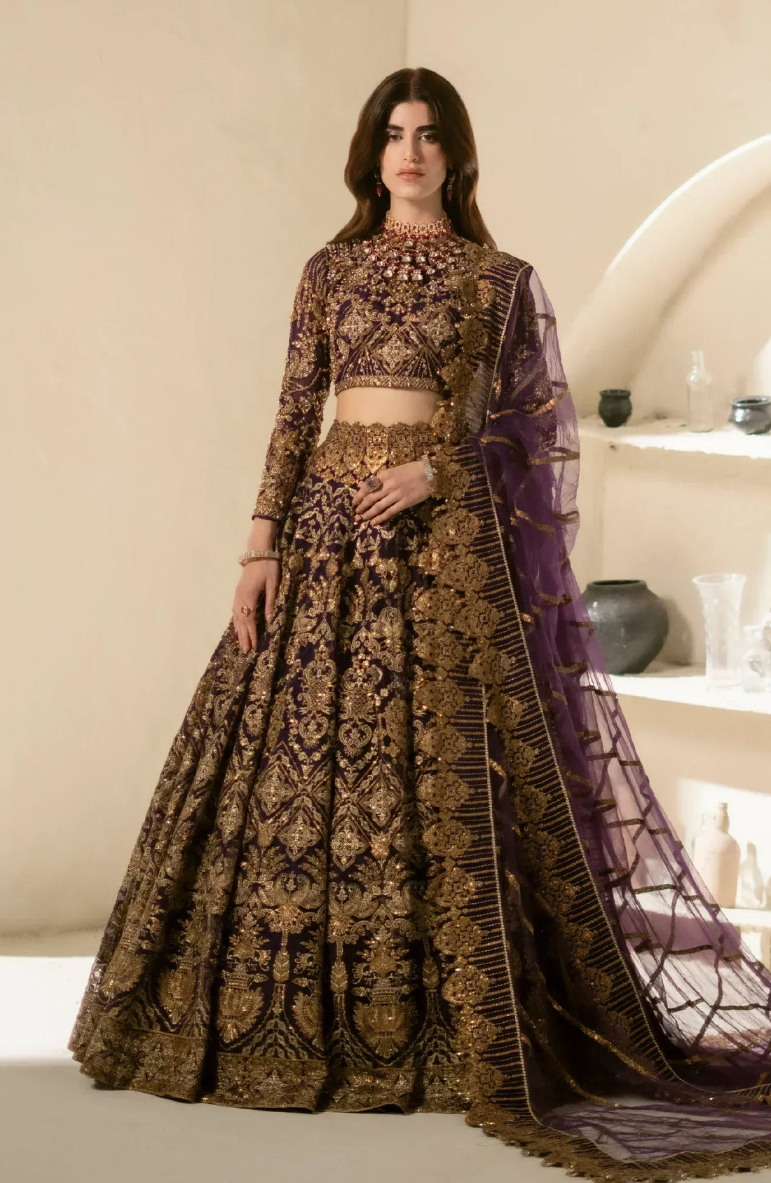 Maryum N Maria | Mehr o Maah Bridals | MW23-538-Nour - by - Libasekhas UK - Registered Vendor of : Maryum N Maria - 100% Original Designer Dresss